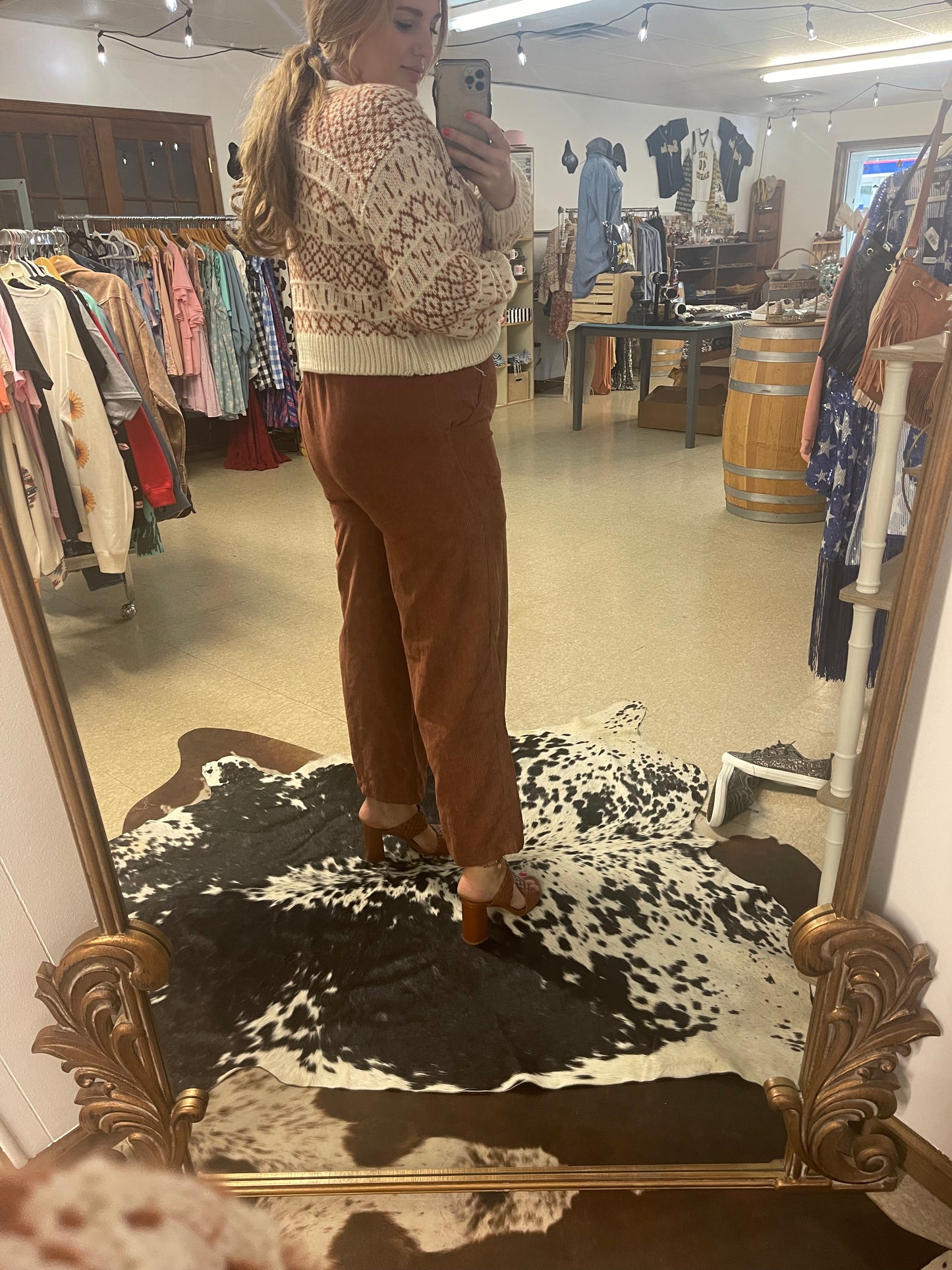 Cinnamon Corduroy Jumper