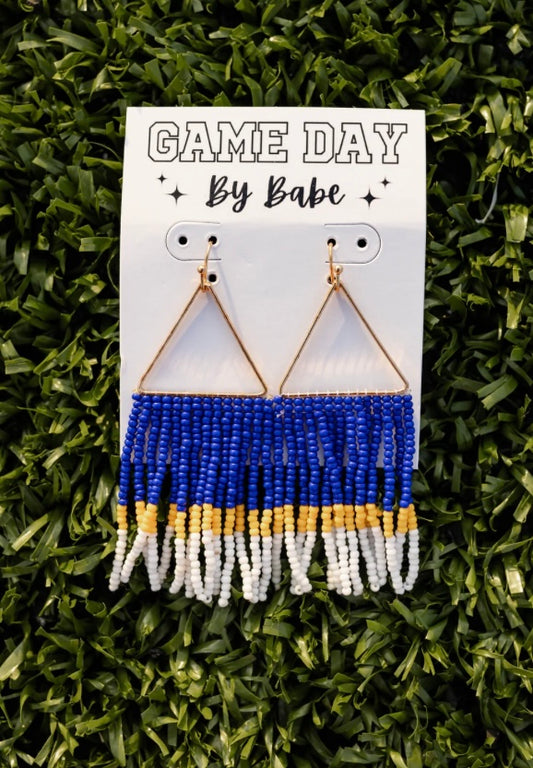 Fan Favorite Game Day Beaded Earrings