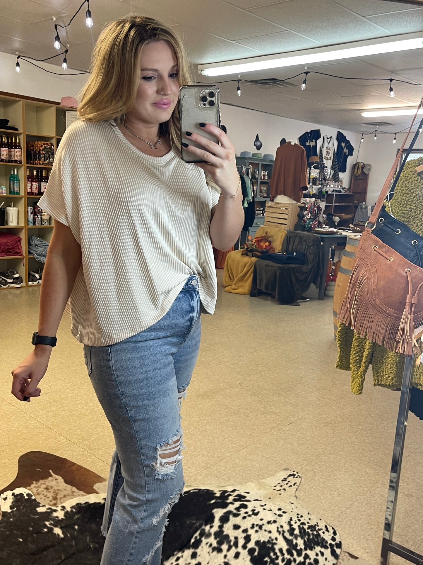 Sand Beige Top