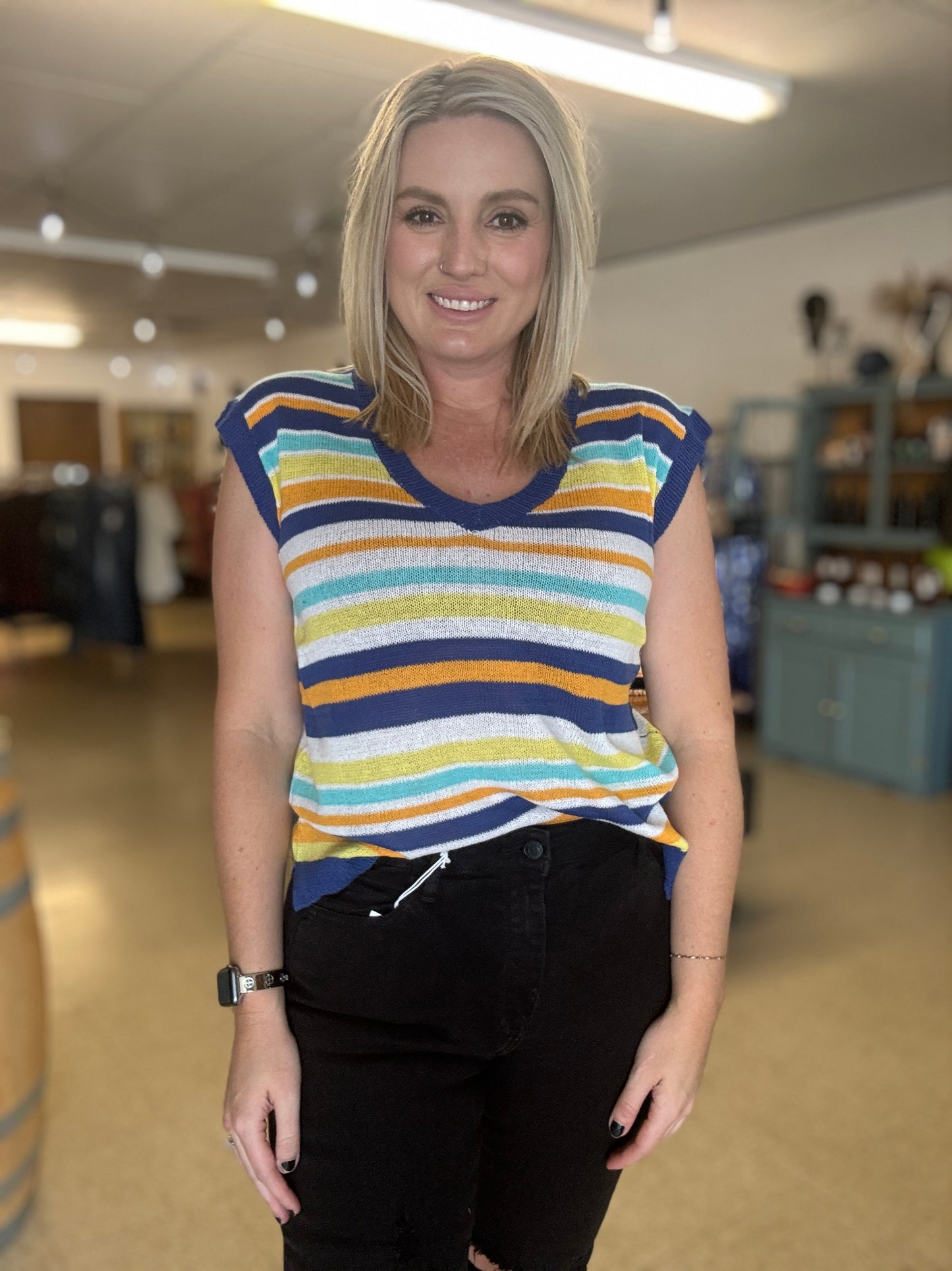 Petal Dew Striped Sweater