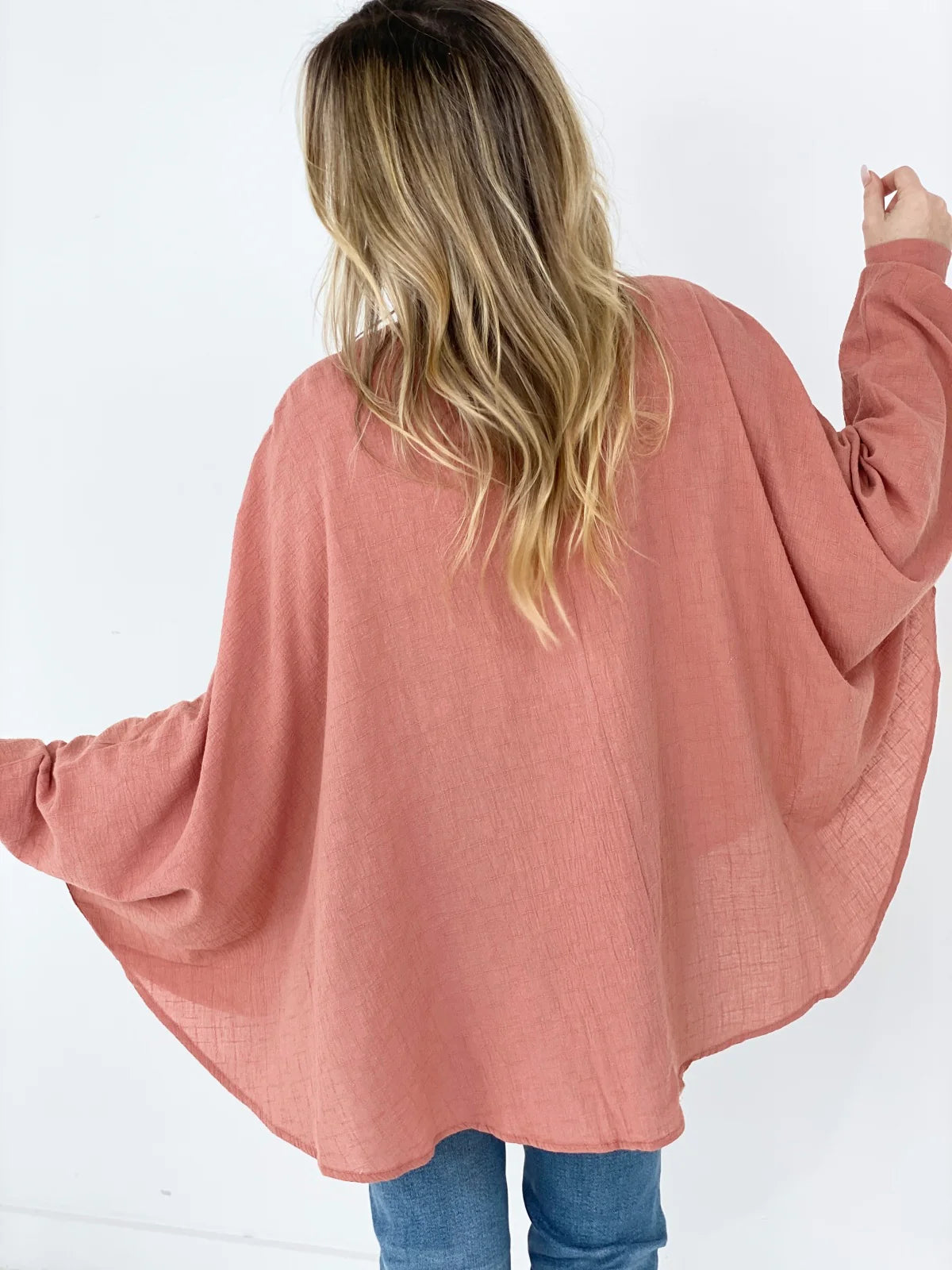 Mauve Easel Oversized Top