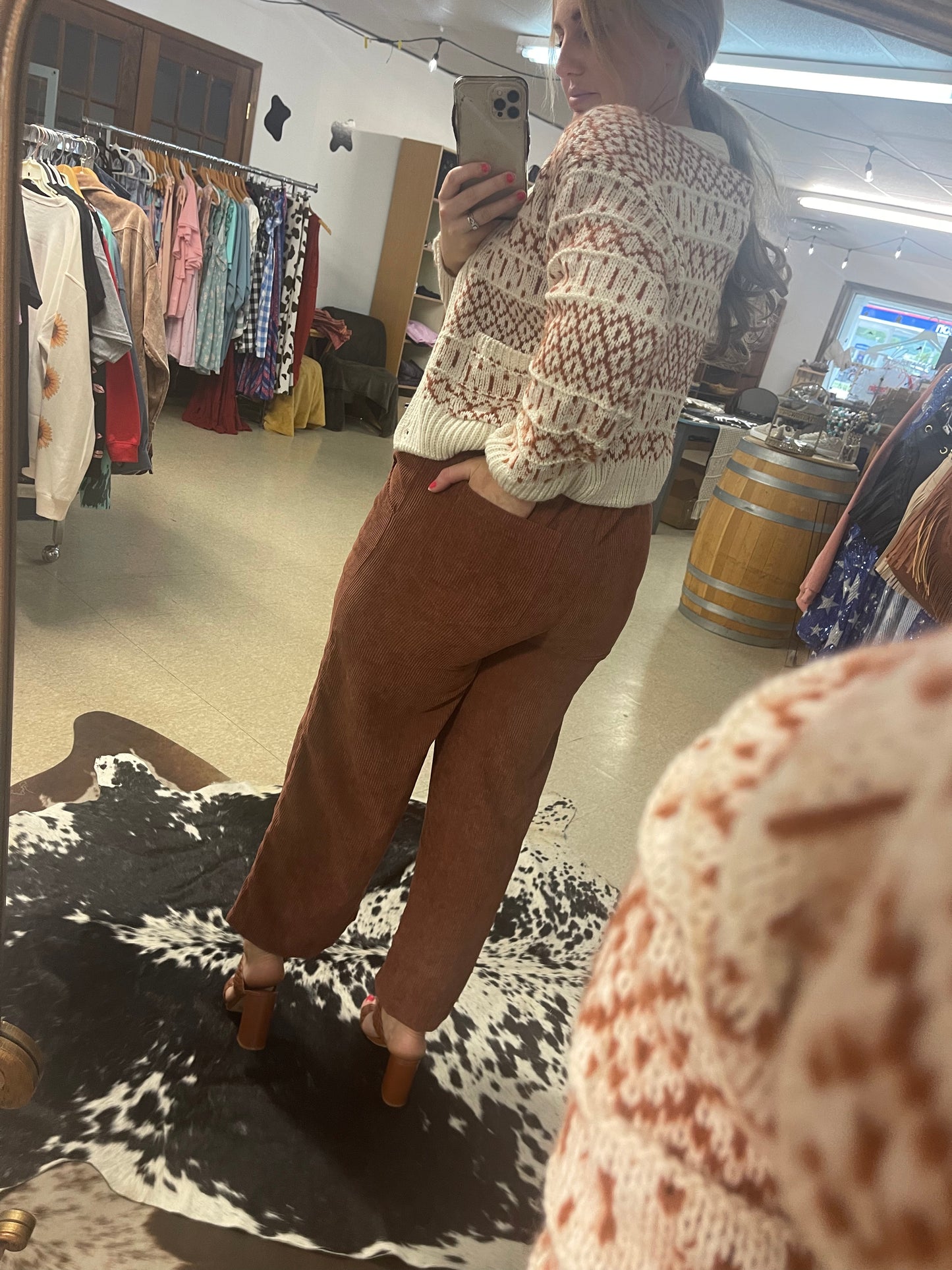 Cinnamon Corduroy Jumper