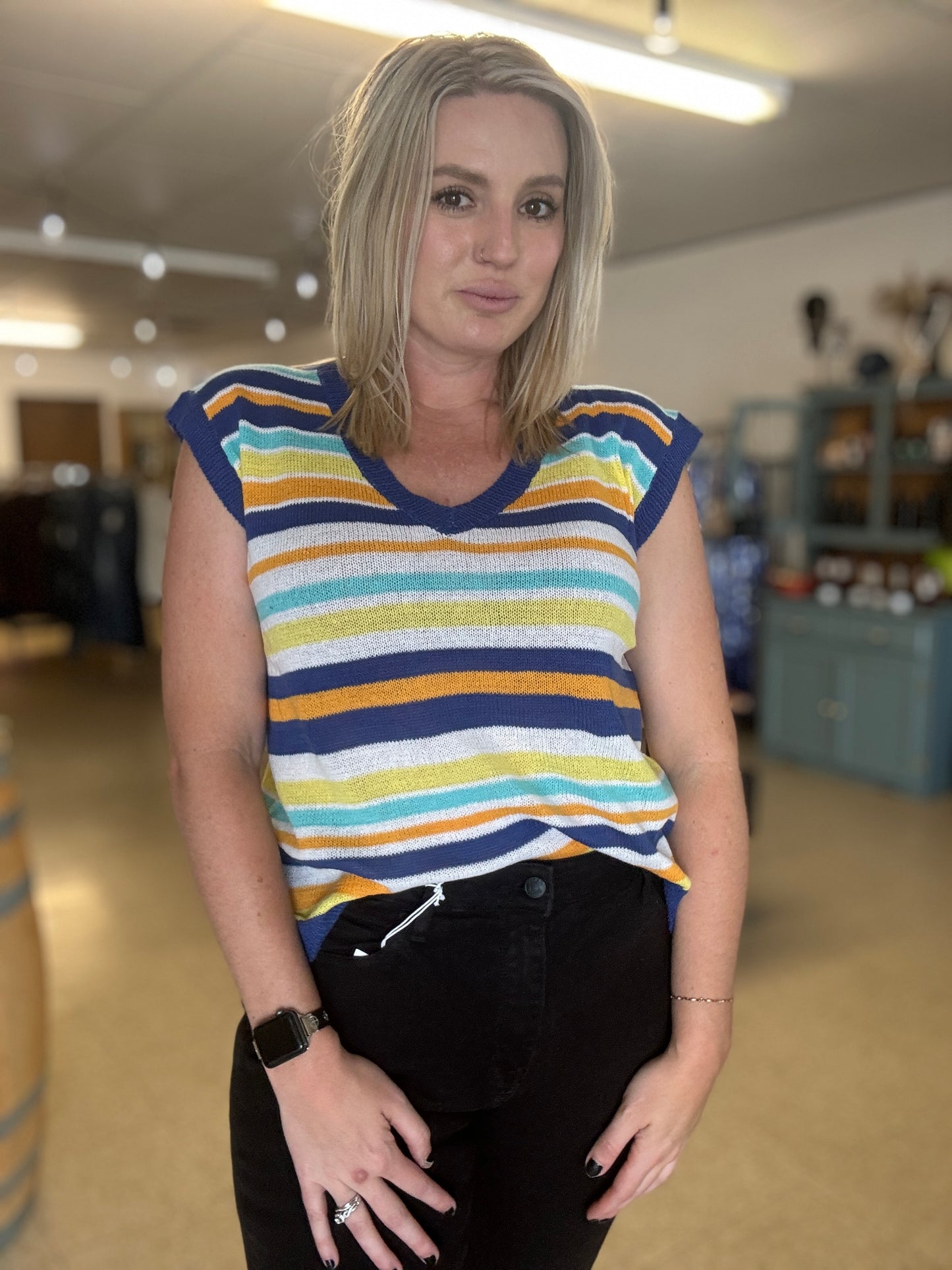 Petal Dew Striped Sweater