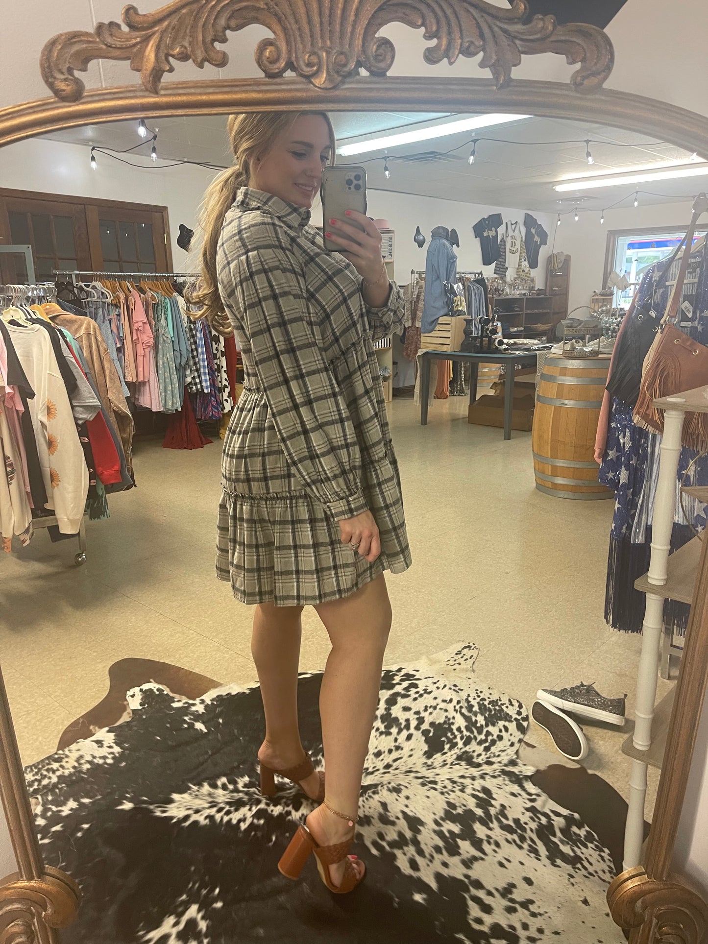 Plaid Baby Doll Dress
