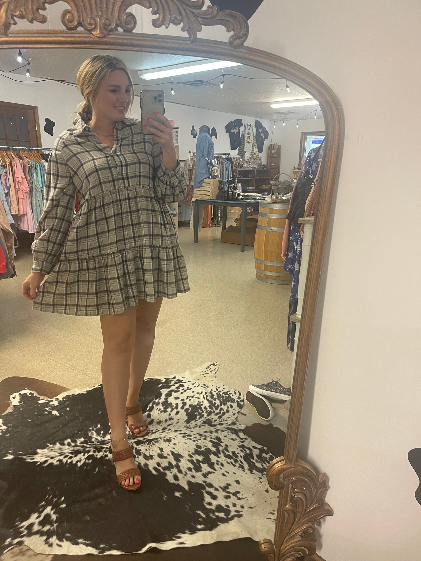 Plaid Baby Doll Dress
