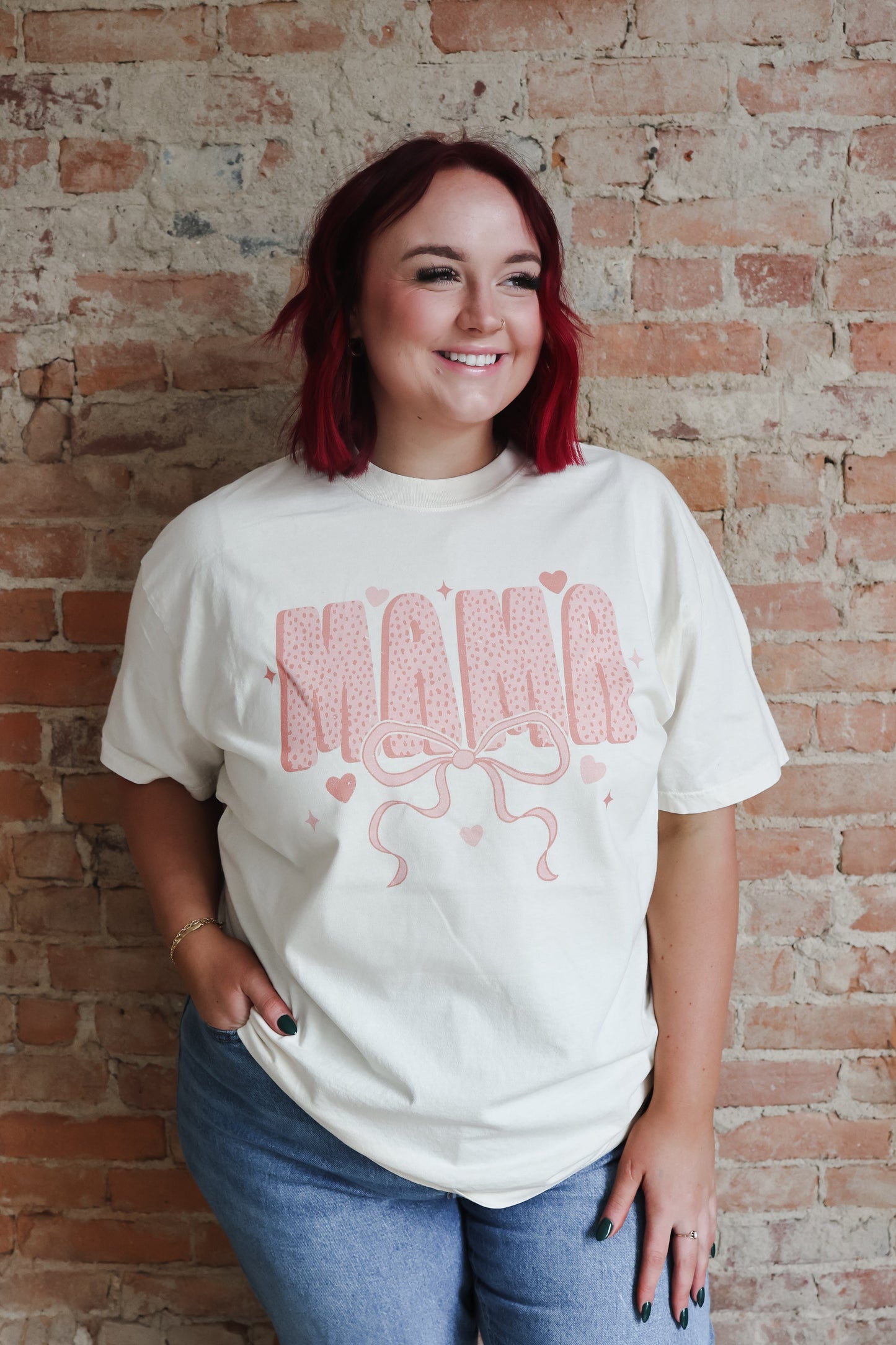 Mama Bow | Comfort Colors Tshirt