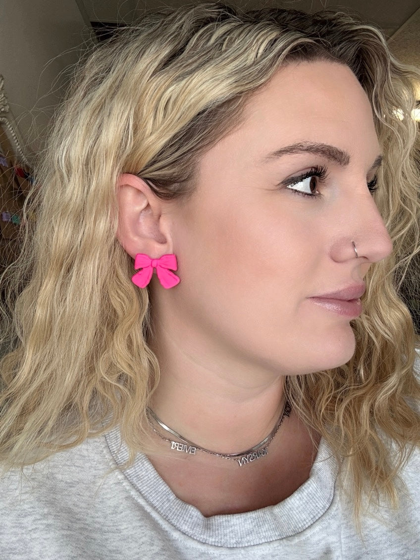 Andrea’s Resin Coquette Stud earrings