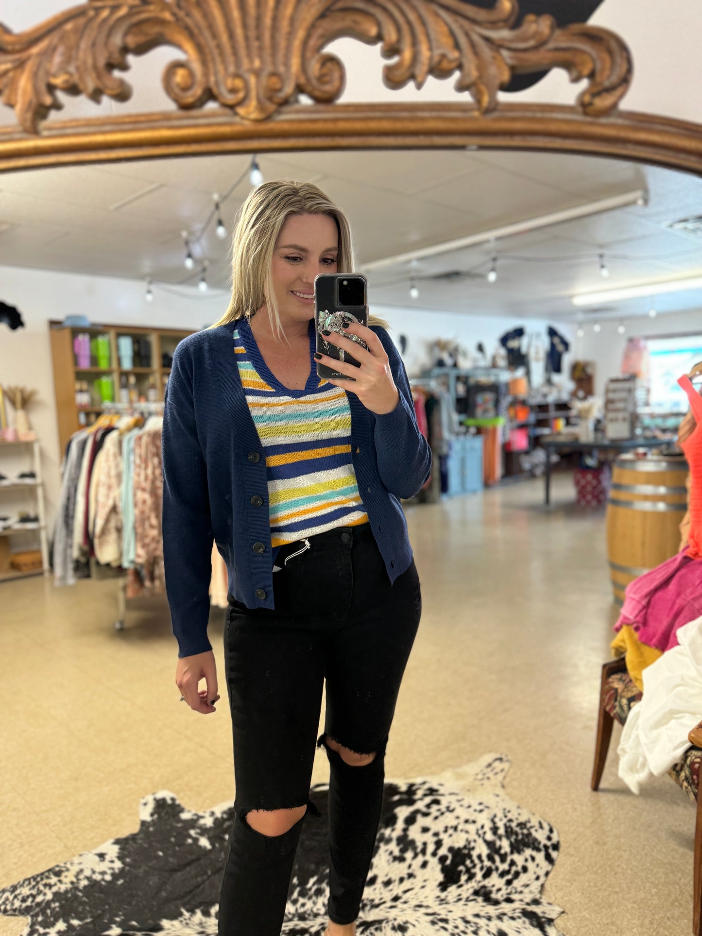Petal Dew Striped Sweater