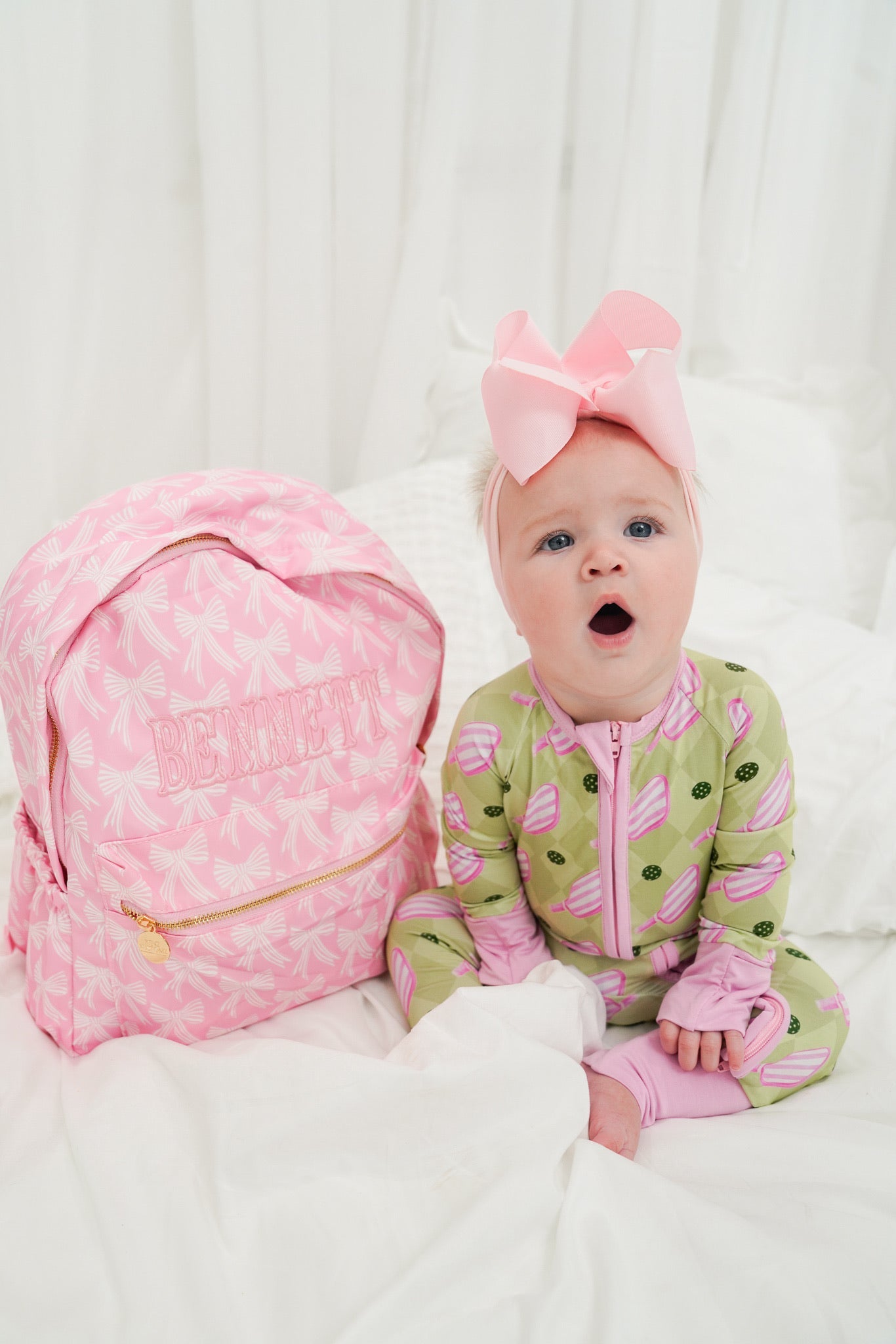 Pink Bow Backpack