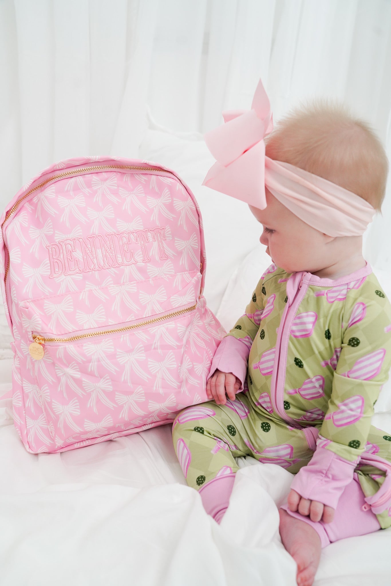 Pink Bow Backpack