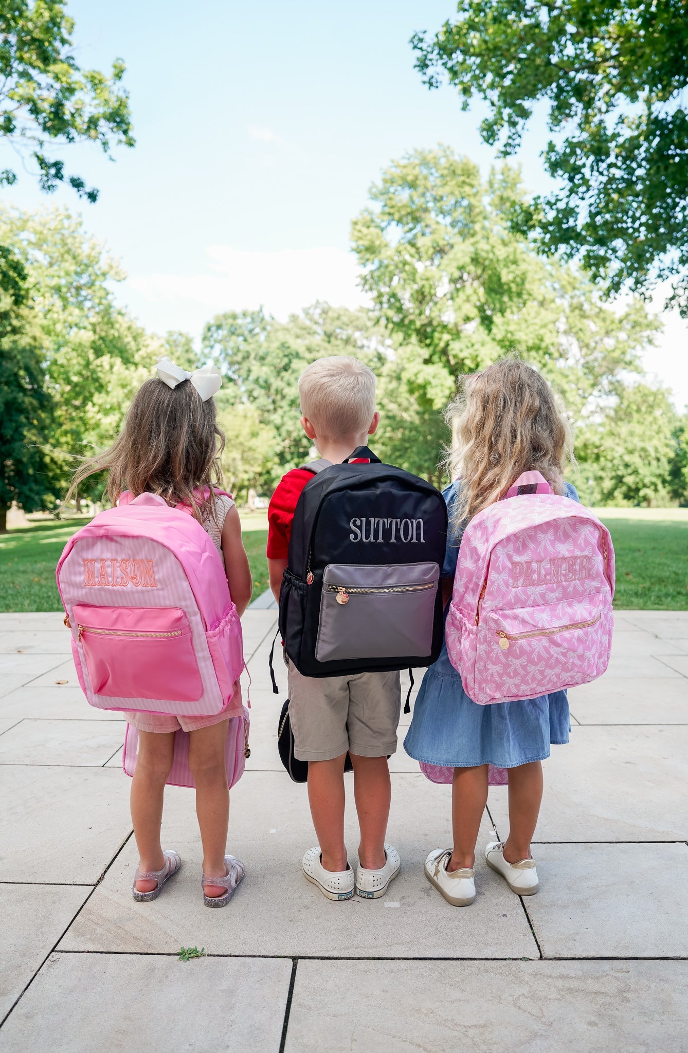 Pink Bow Backpack