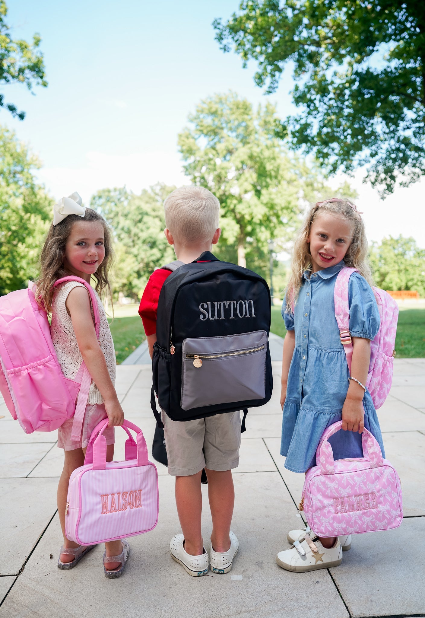 Pink Bow Backpack