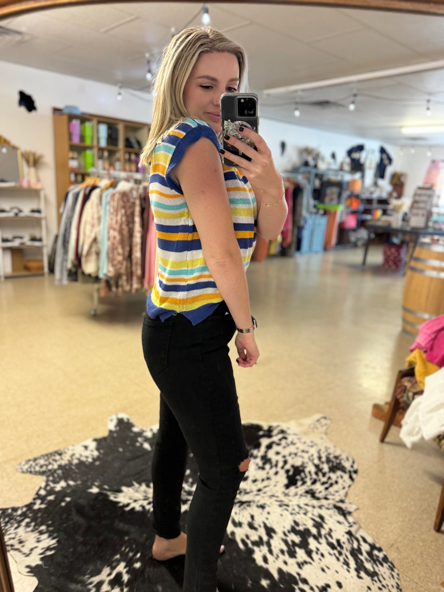 Petal Dew Striped Sweater