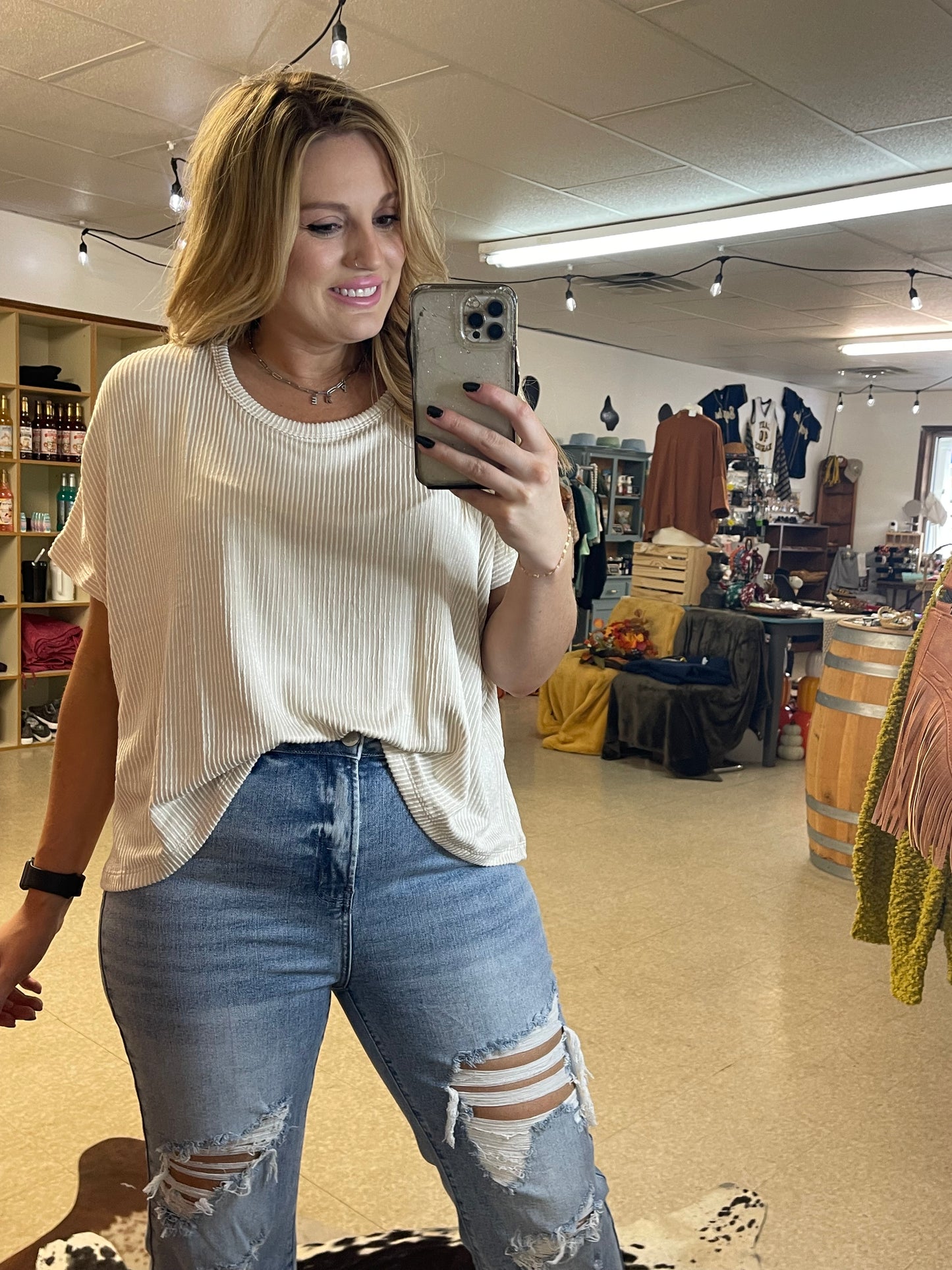 Sand Beige Top