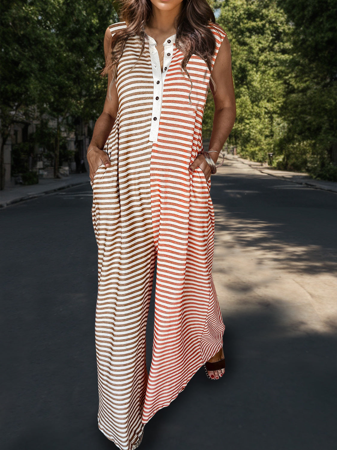 Striped Jumpsuit *in store