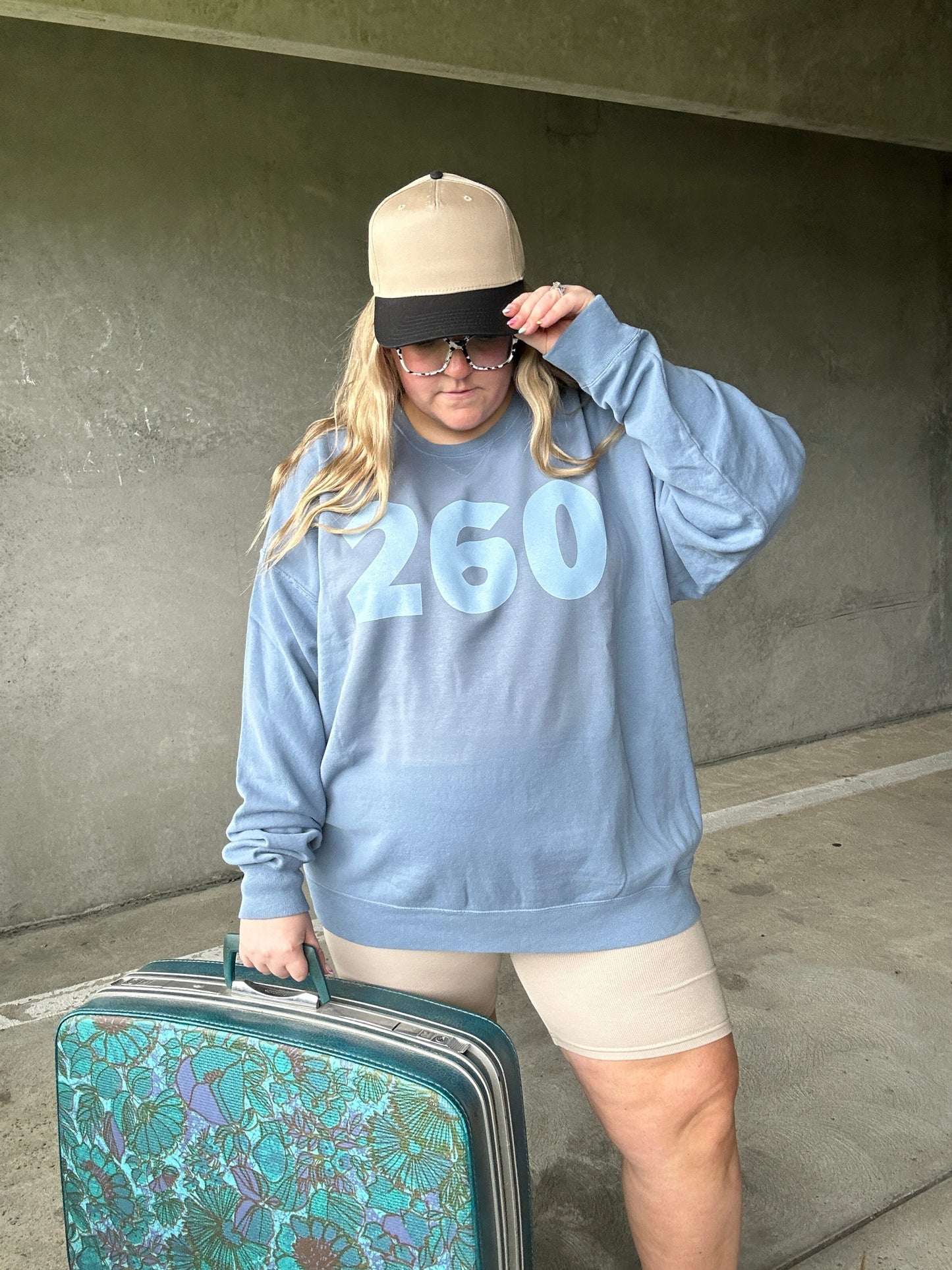 Custom Area Code/Airport Code Graphic Tee - Blue