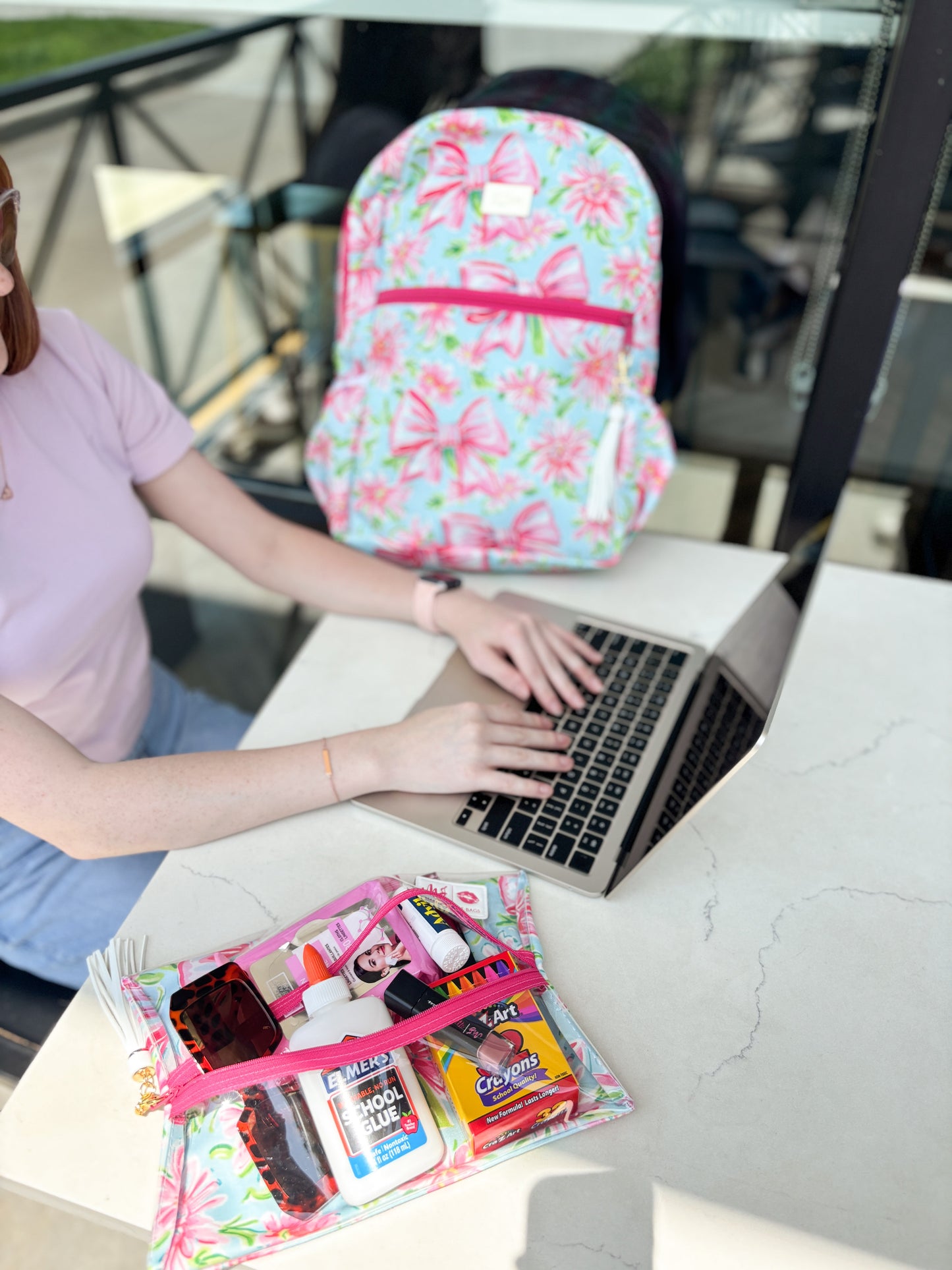 The Sweetheart Bow Backpack Duet