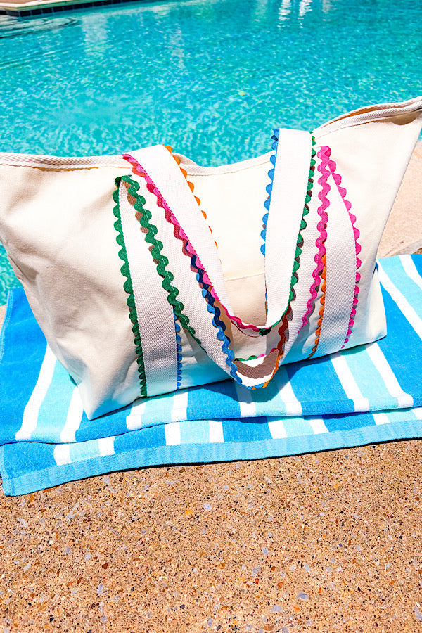 SC - ETA 8/8 - Spencer Rick Rack Trim Tote Bag