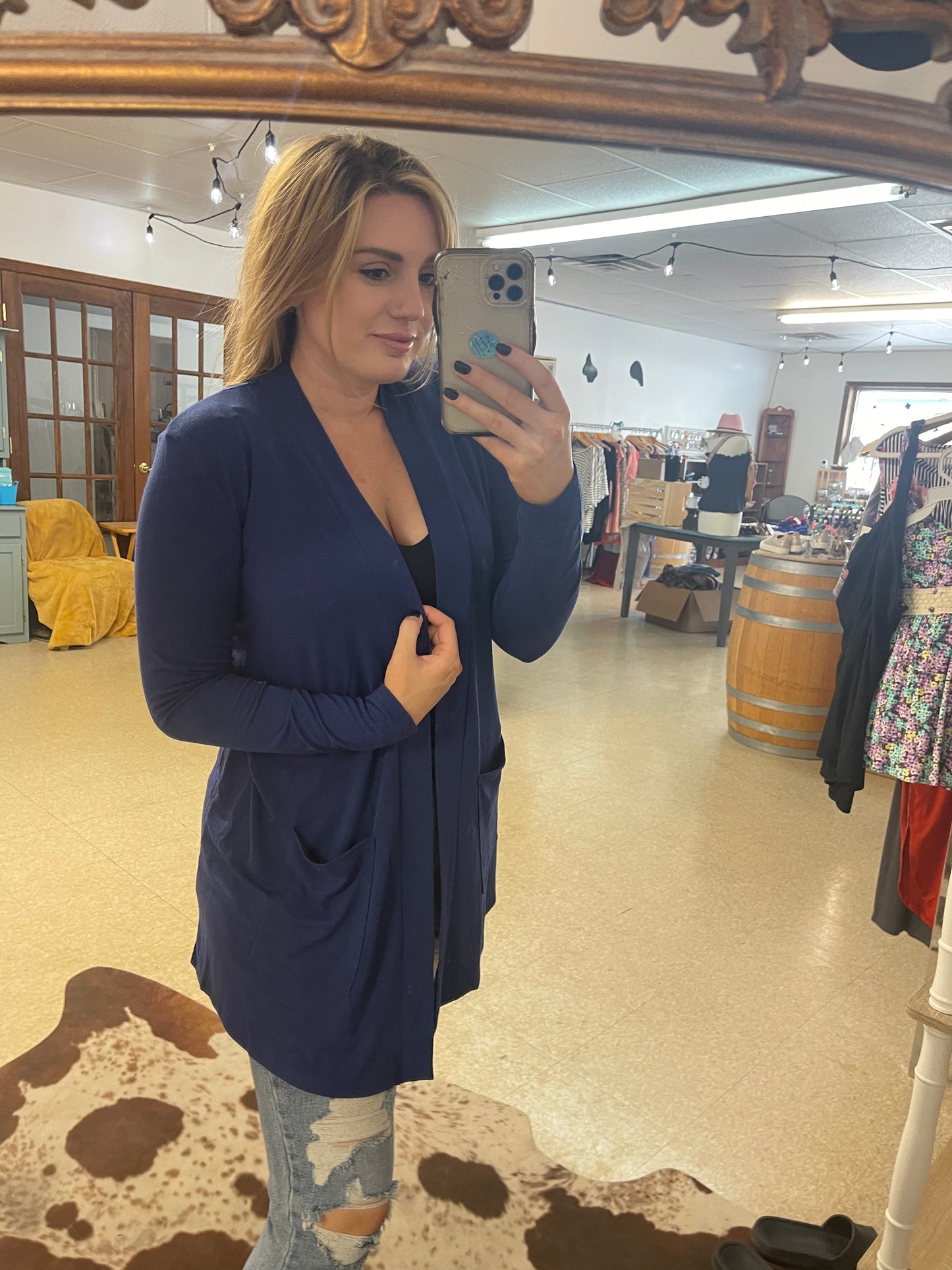Navy Cardigan