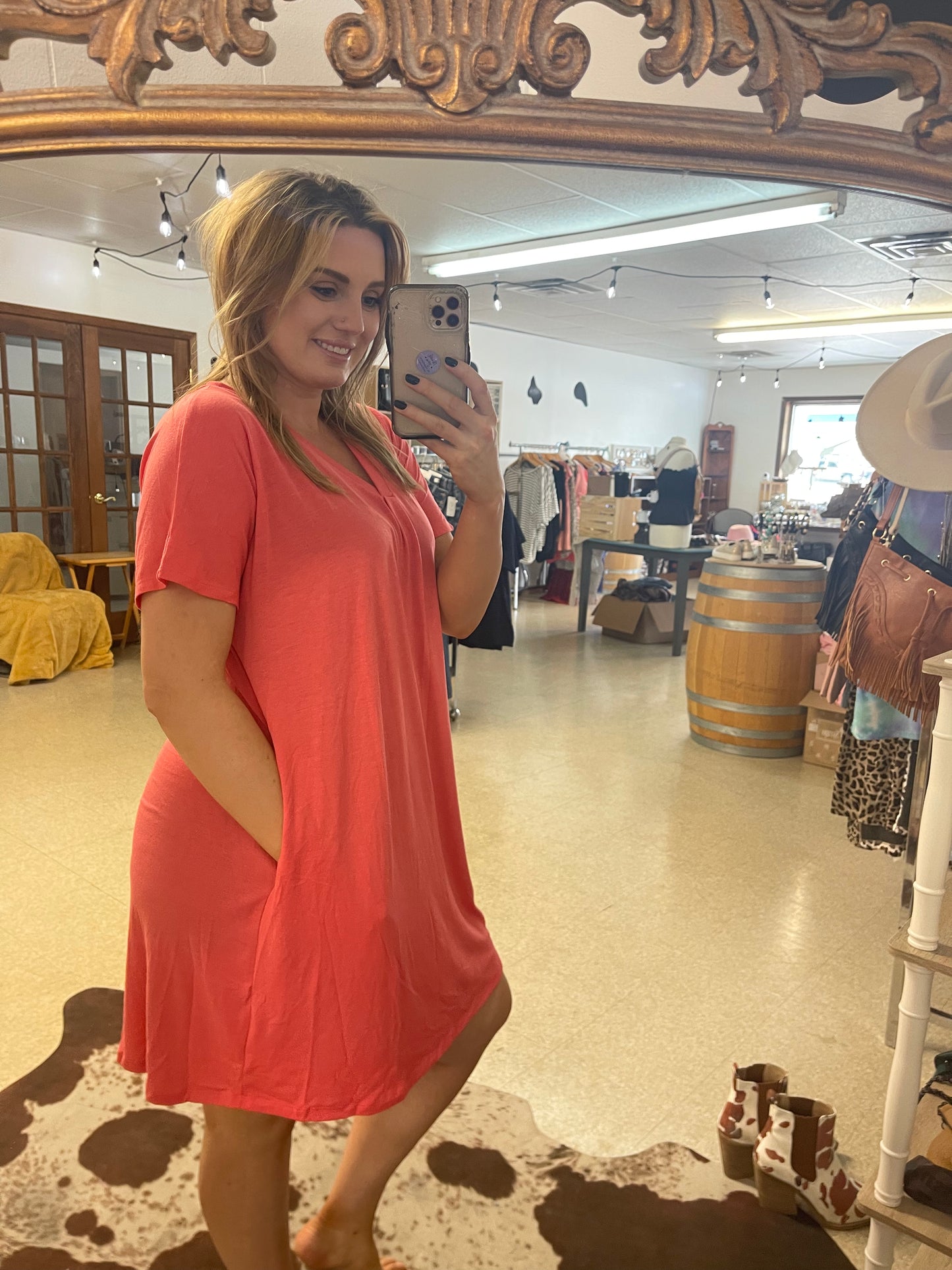Pleated Butter Dress