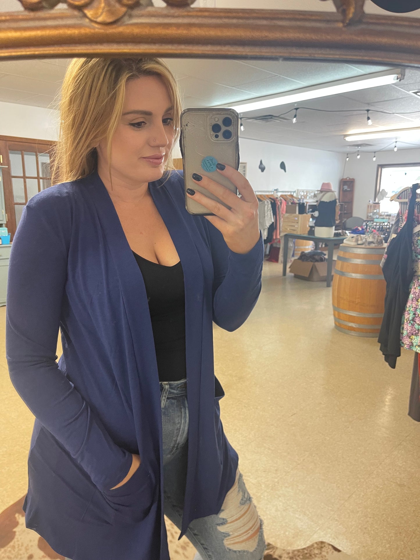 Navy Cardigan