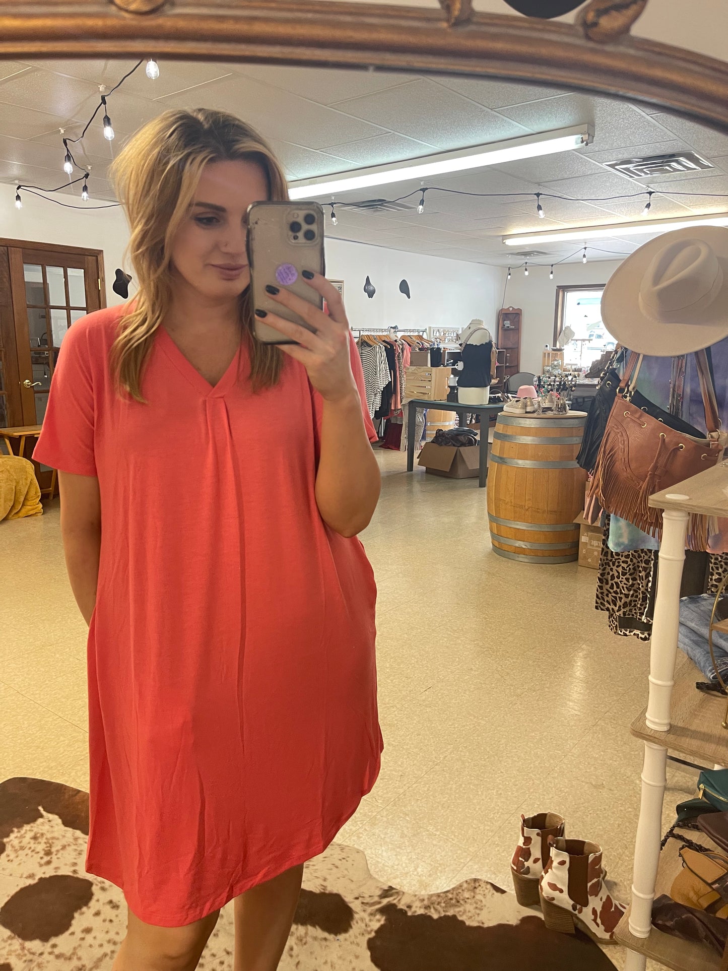 Pleated Butter Dress
