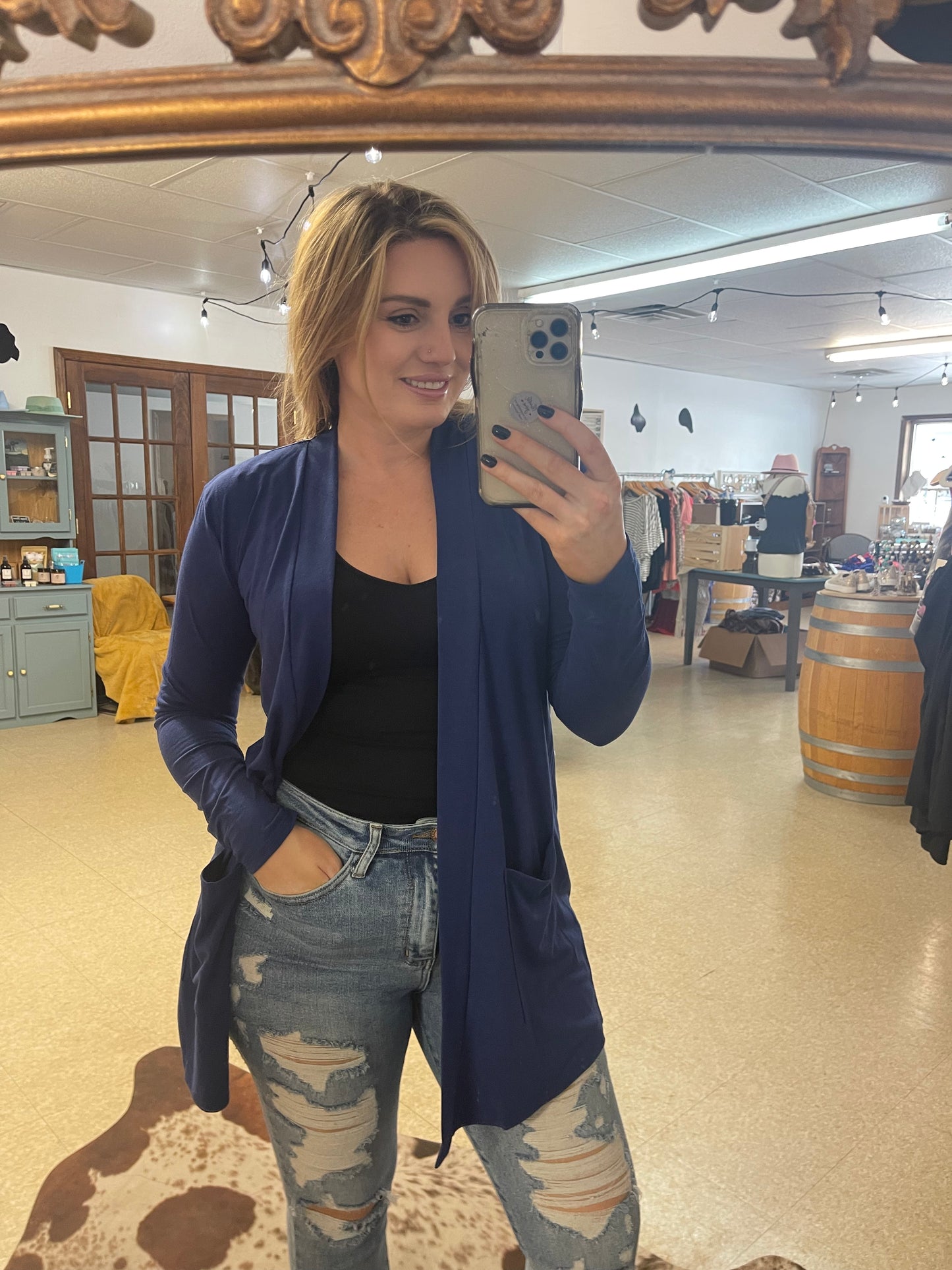 Navy Cardigan
