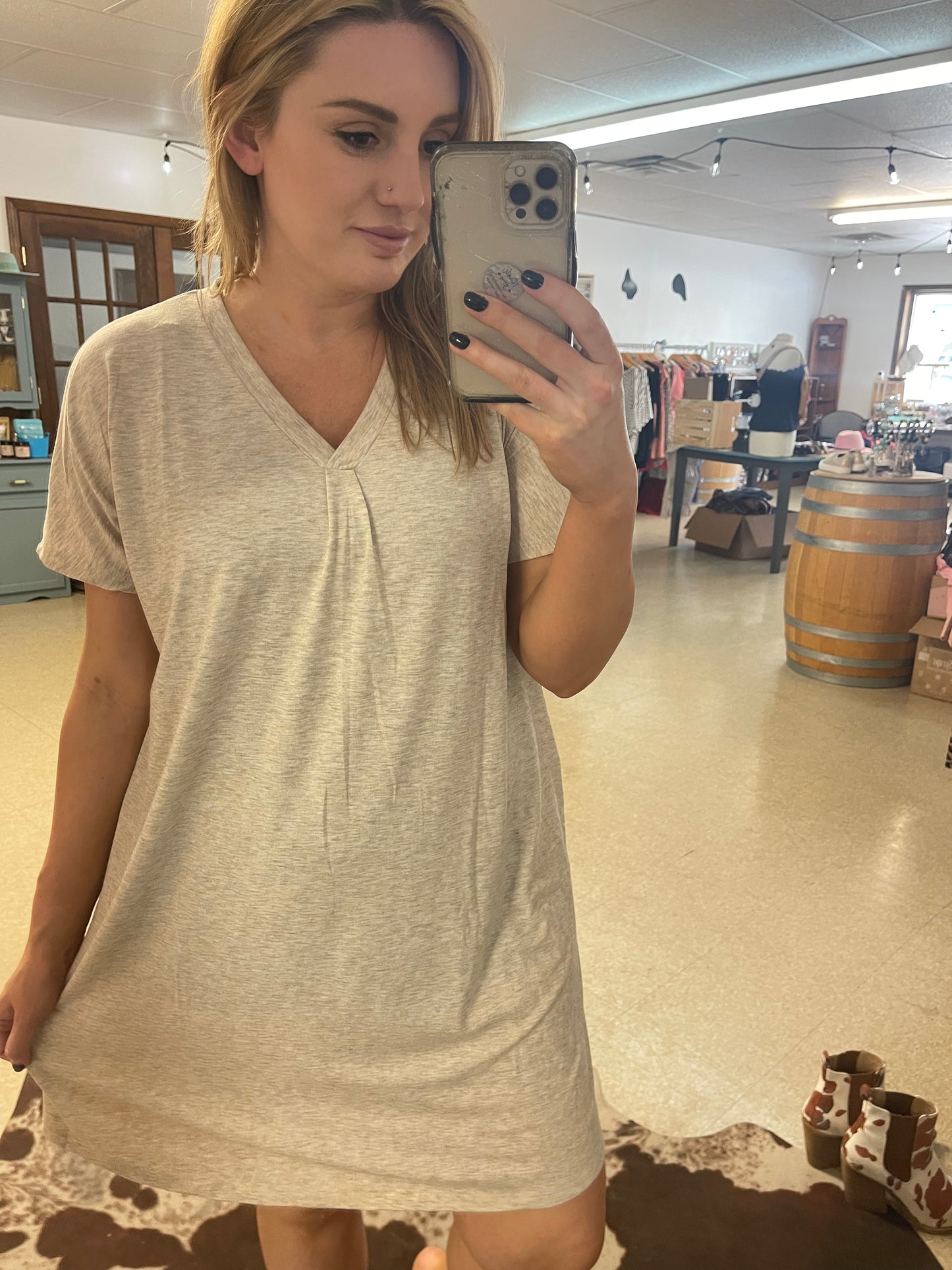 Pleated Butter Dress