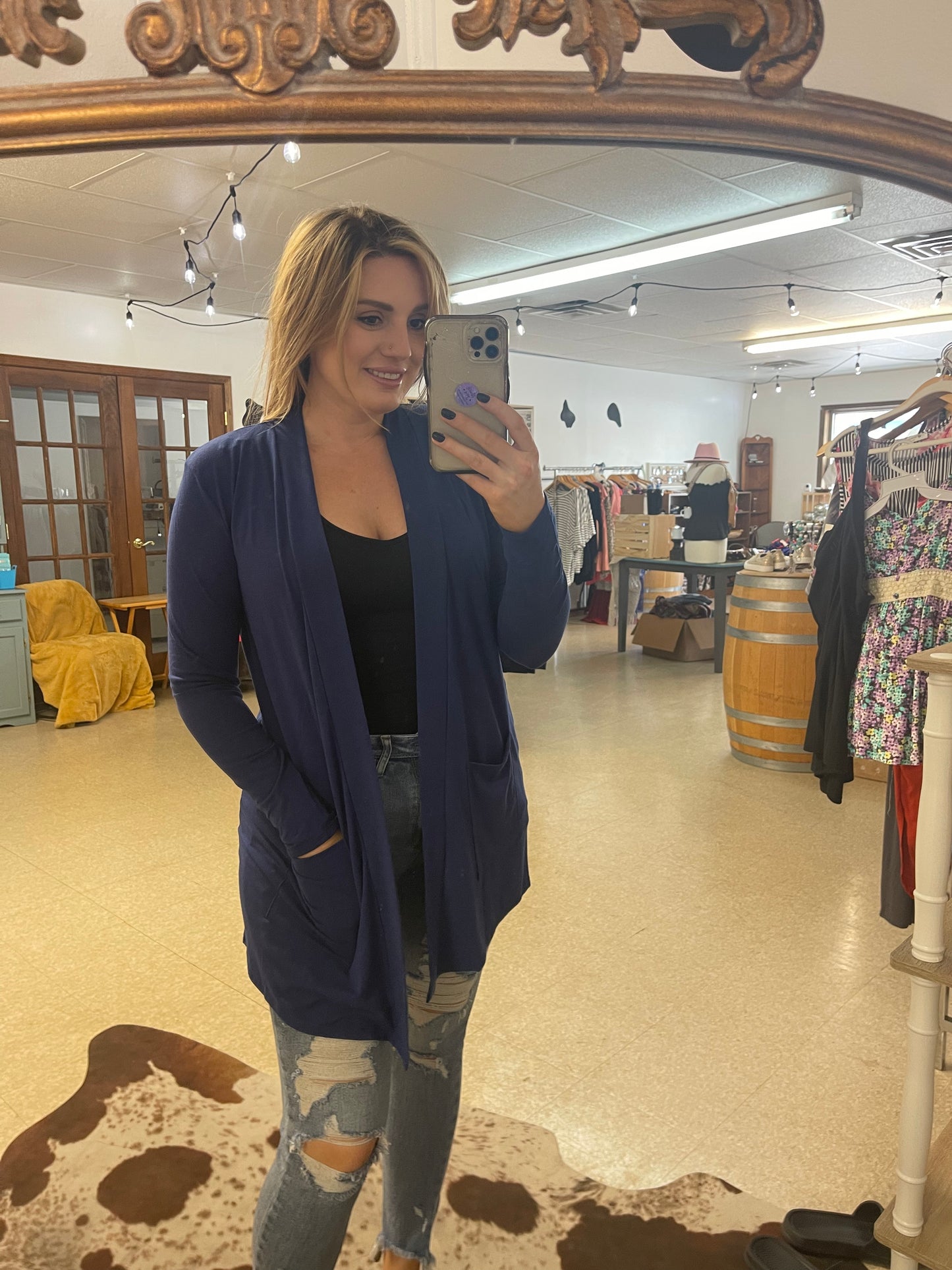 Navy Cardigan