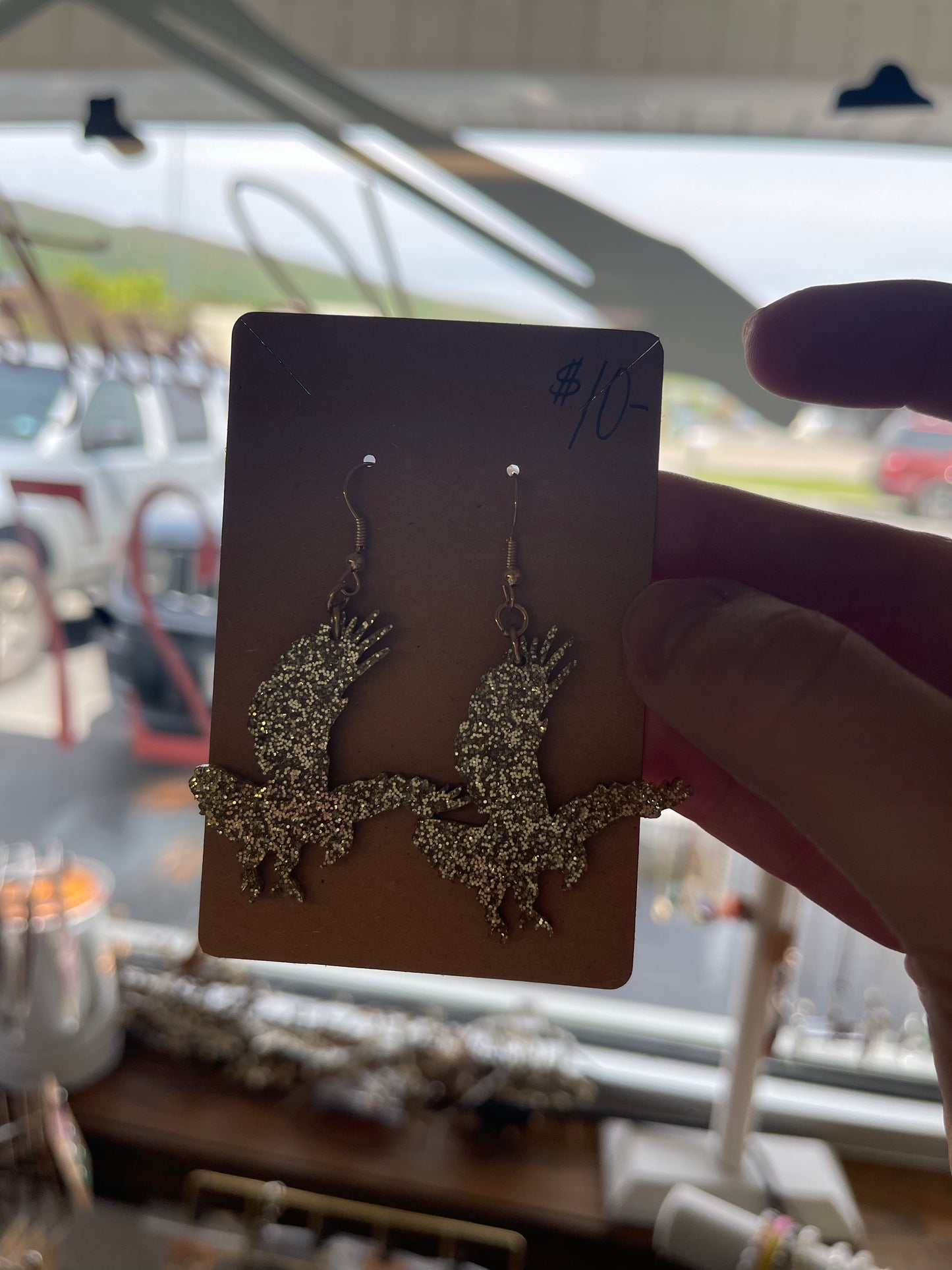 Andreas Resin Eagle Pride Earrings