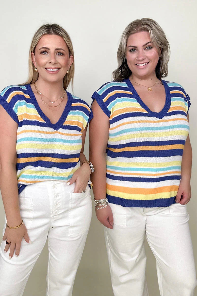 Petal Dew Striped Sweater