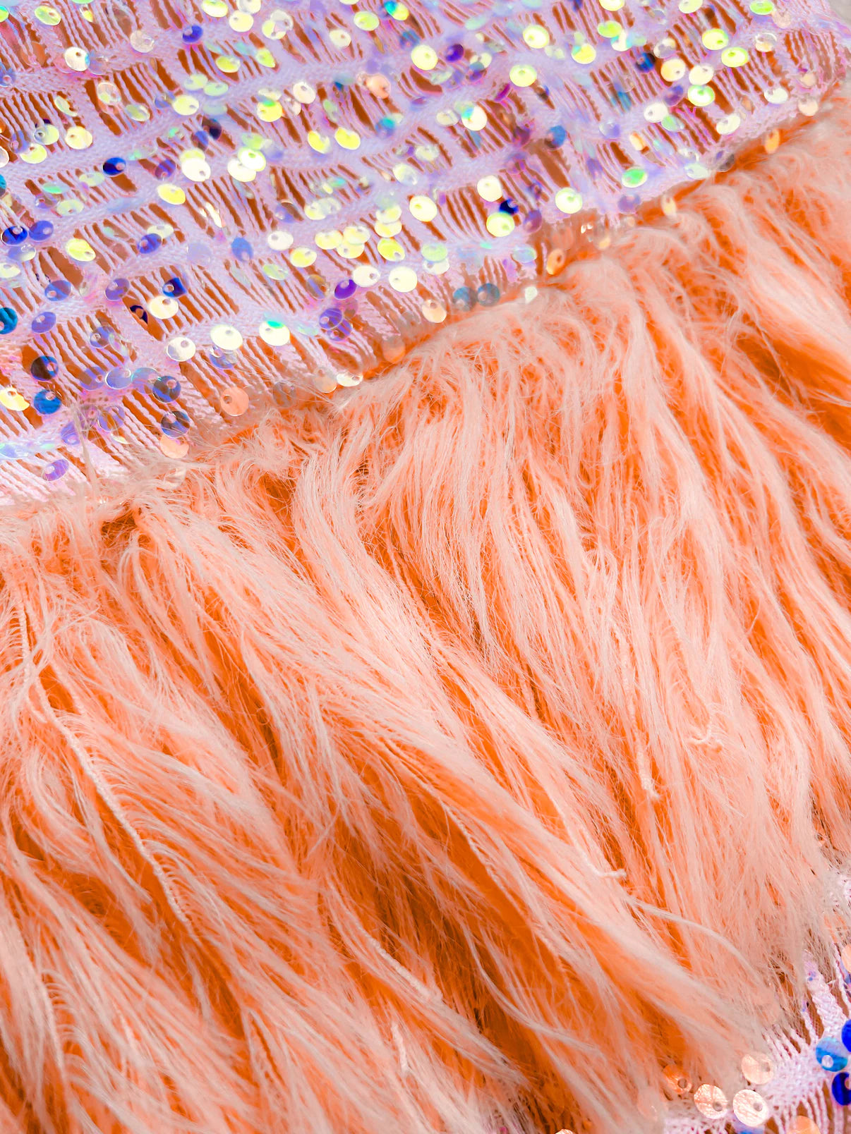 Sequin & Feather Party Top