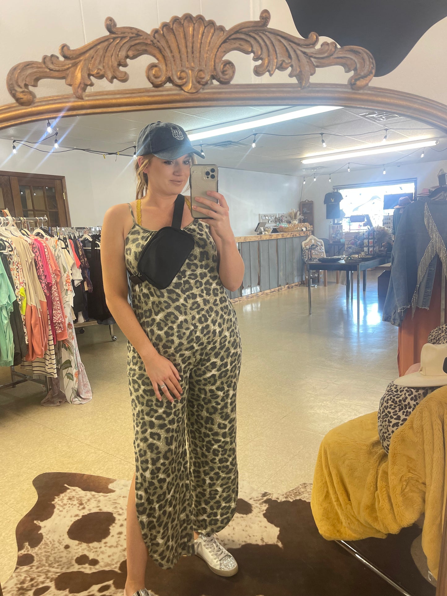 Leopard Jumper with Slits