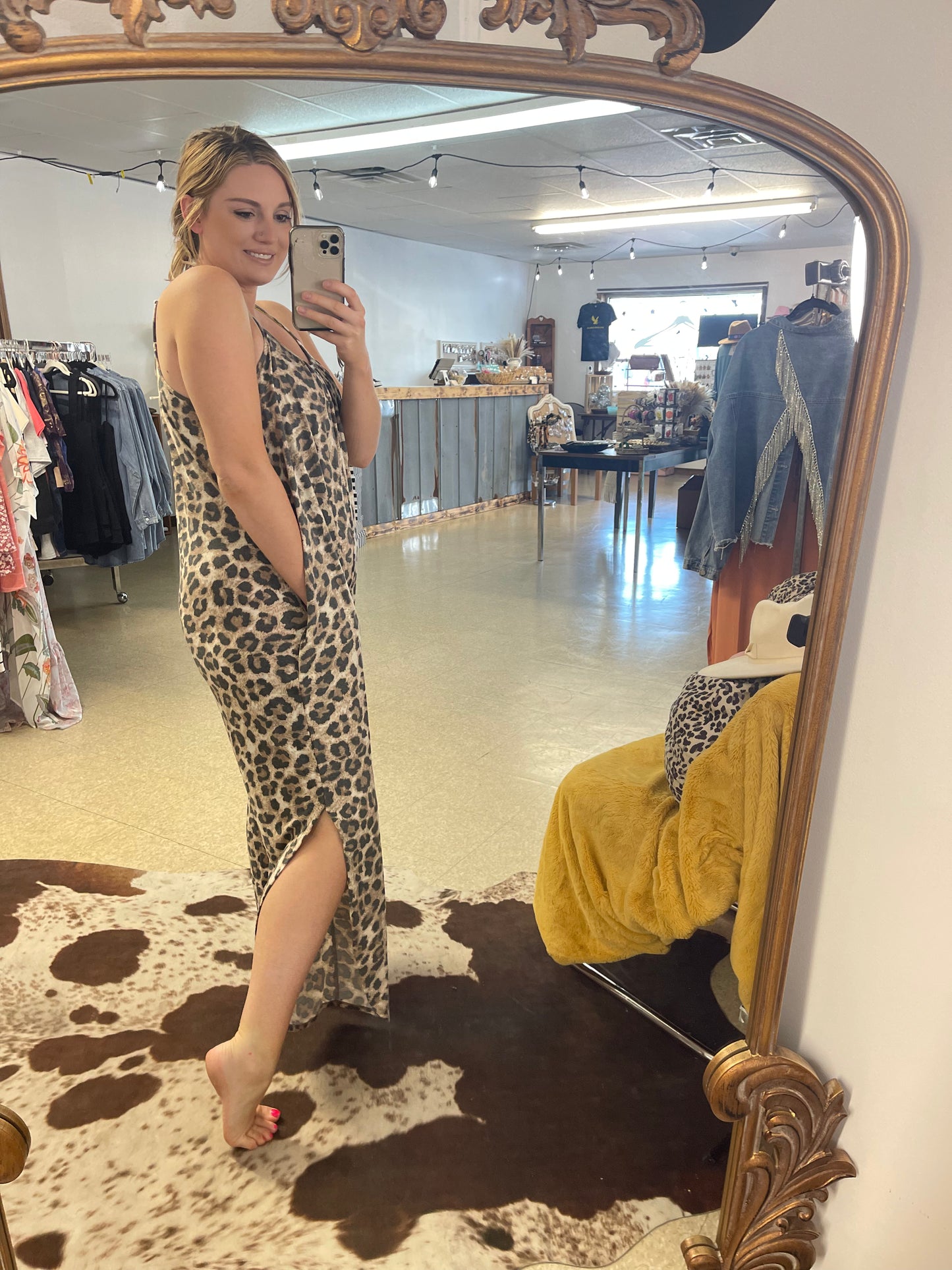Leopard Jumper with Slits