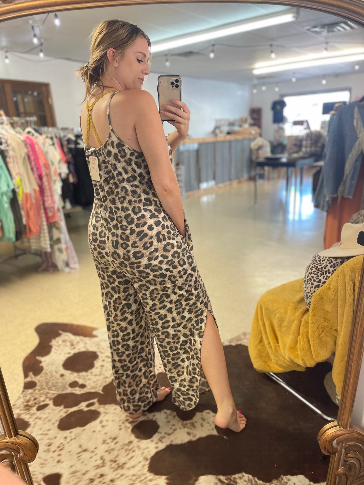Leopard Jumper with Slits