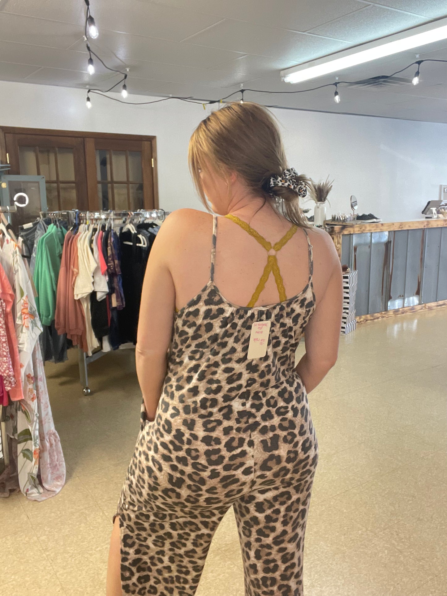 Leopard Jumper with Slits