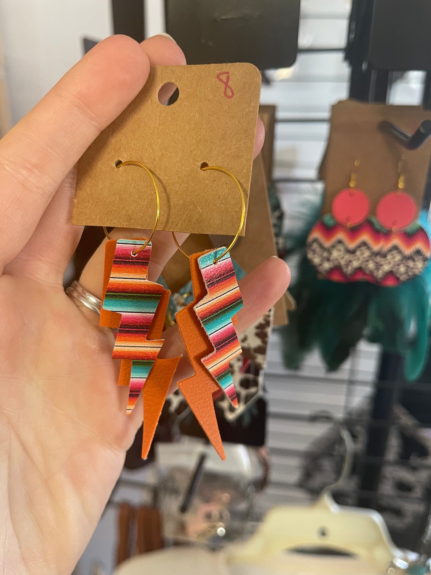 Leather Cut Earrings