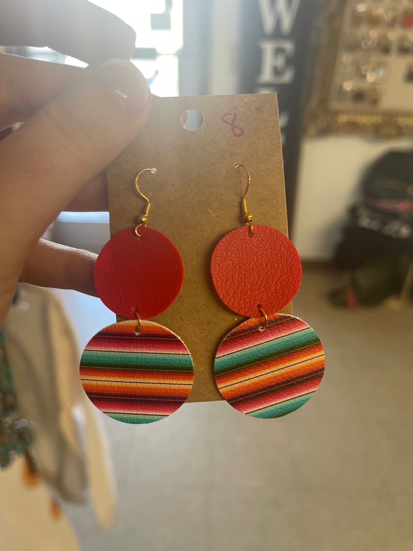 Leather Cut Earrings
