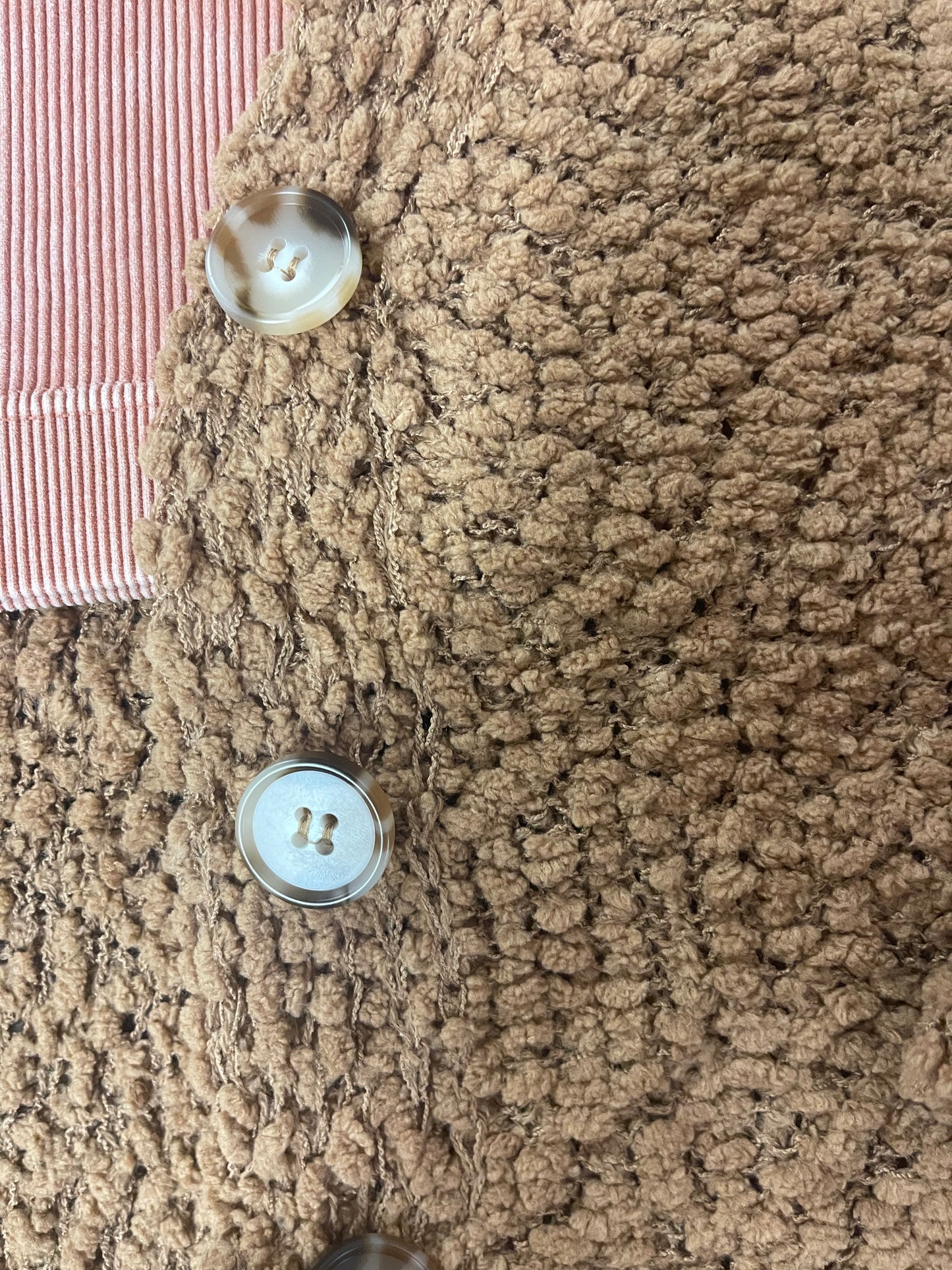 Harvest Moon Full Size Popcorn Knit Cardigan - Boutique 276