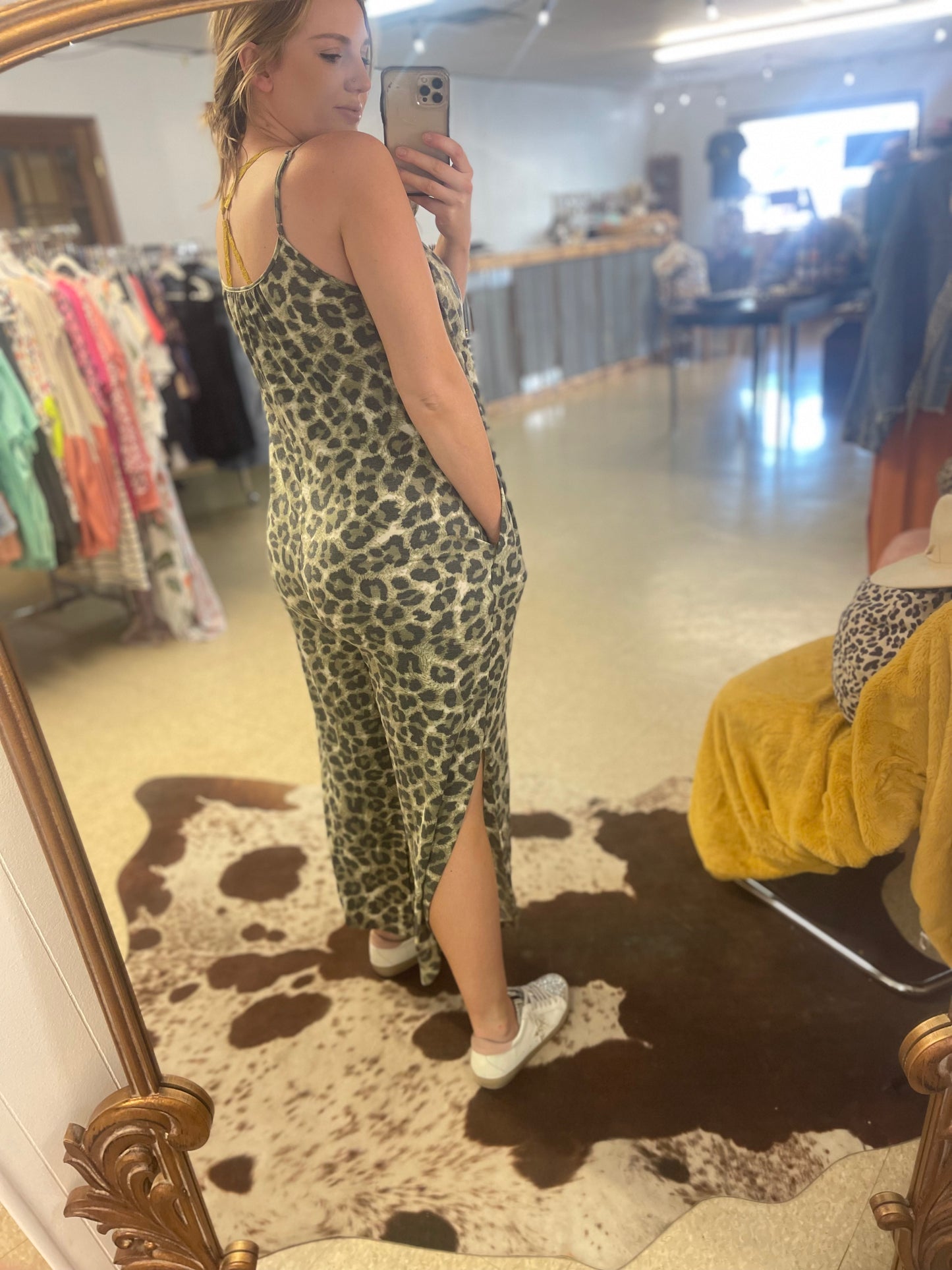 Leopard Jumper with Slits