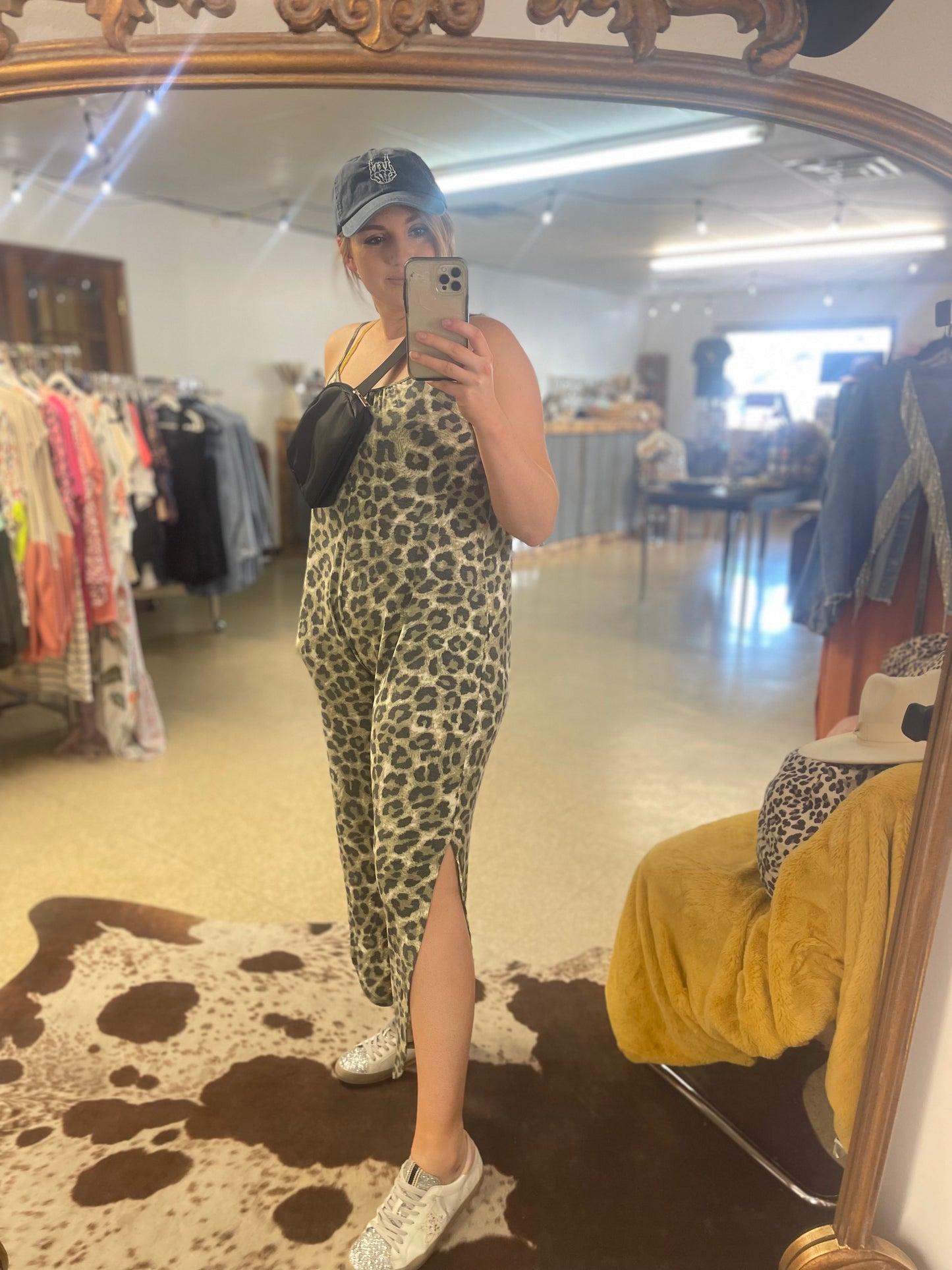 Leopard Jumper with Slits
