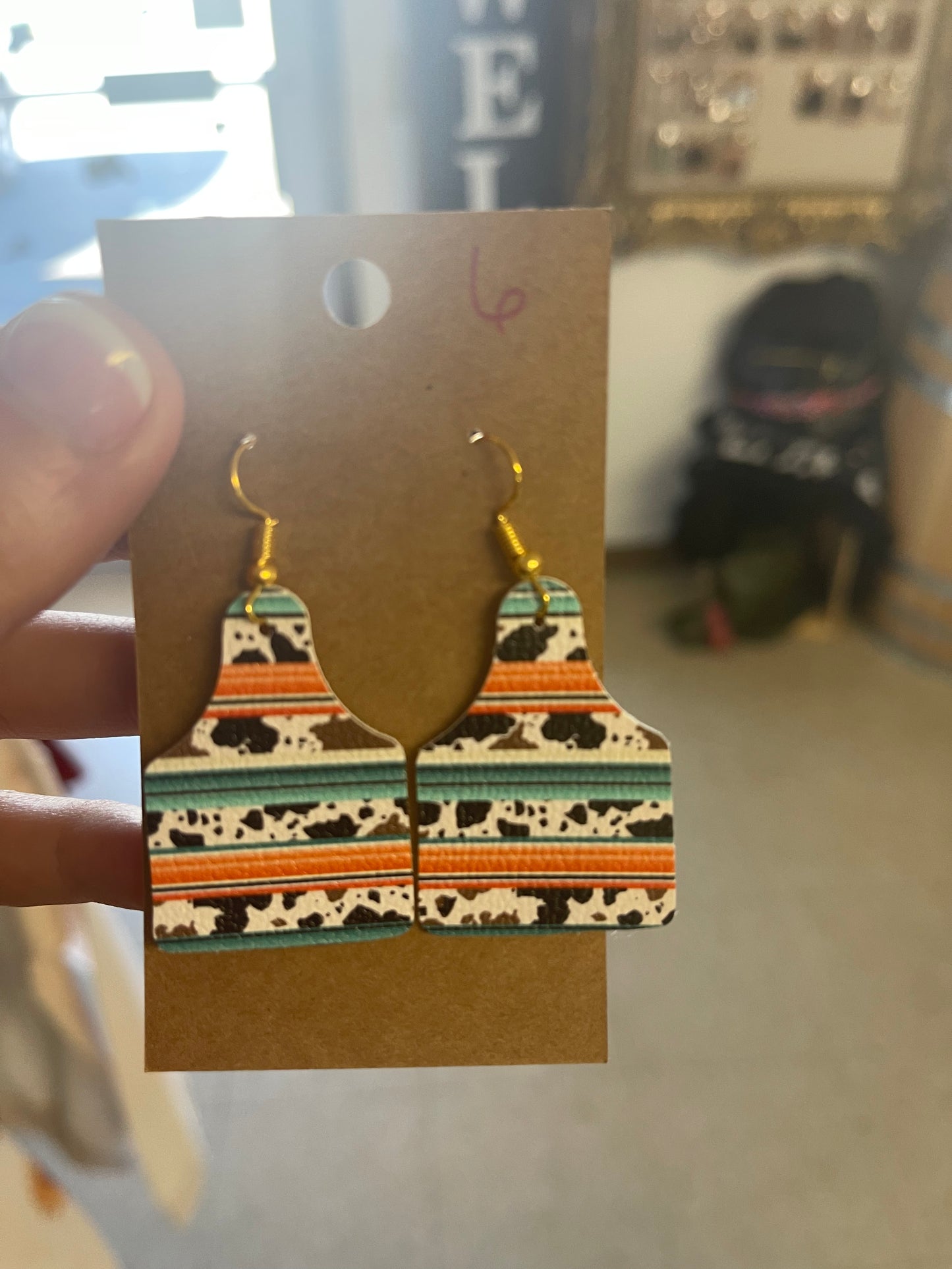 Leather Cut Earrings
