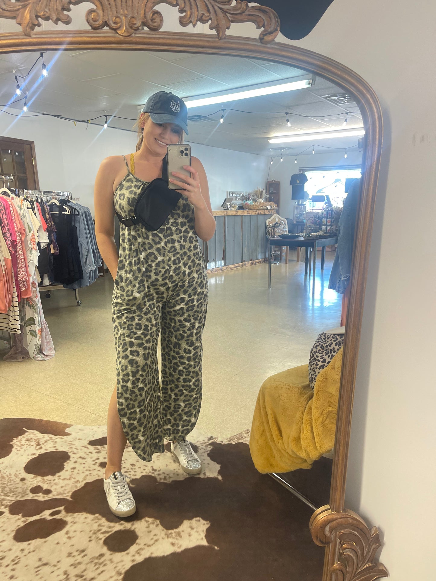 Leopard Jumper with Slits