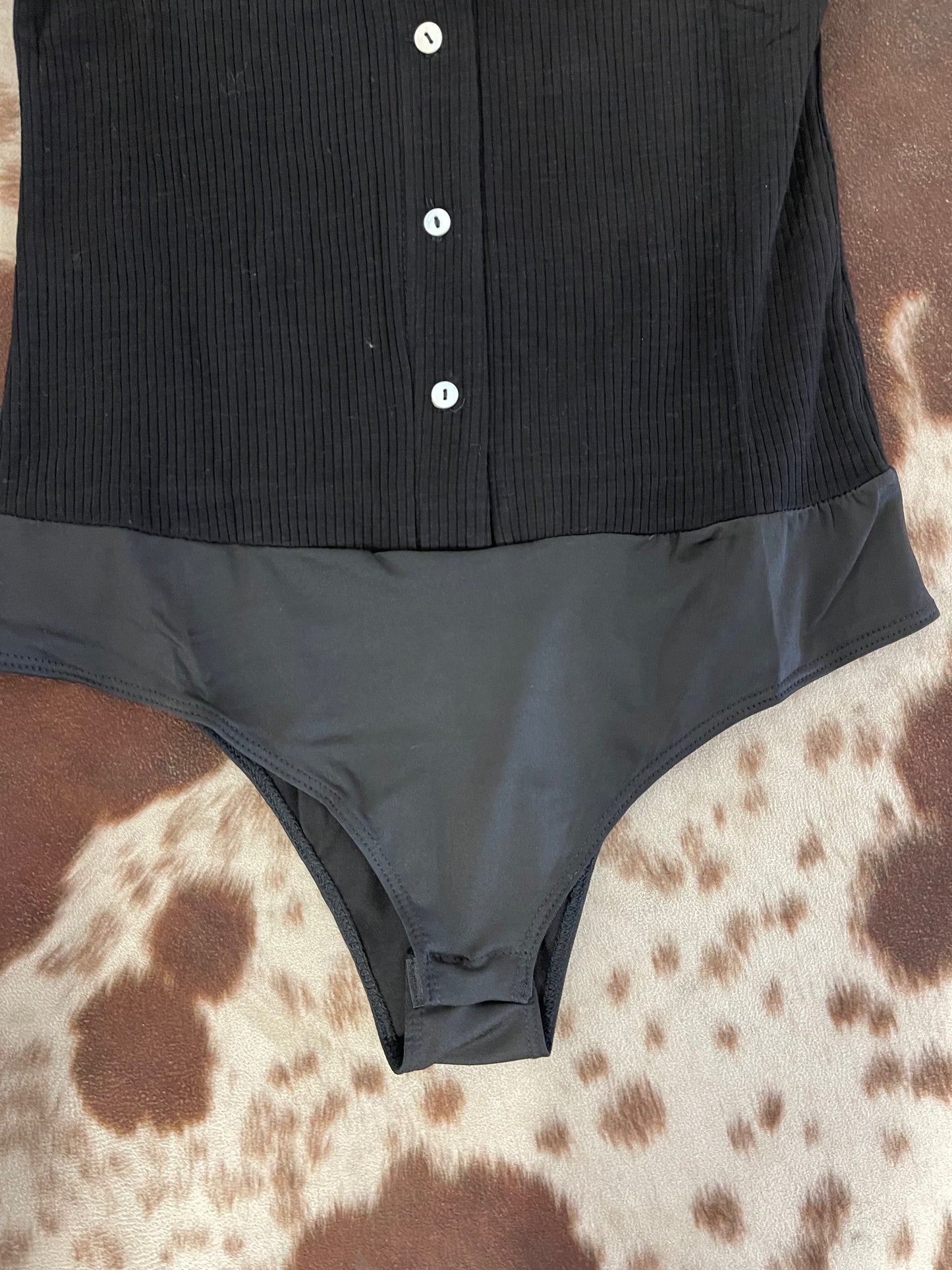 White Birch Black Bodysuit
