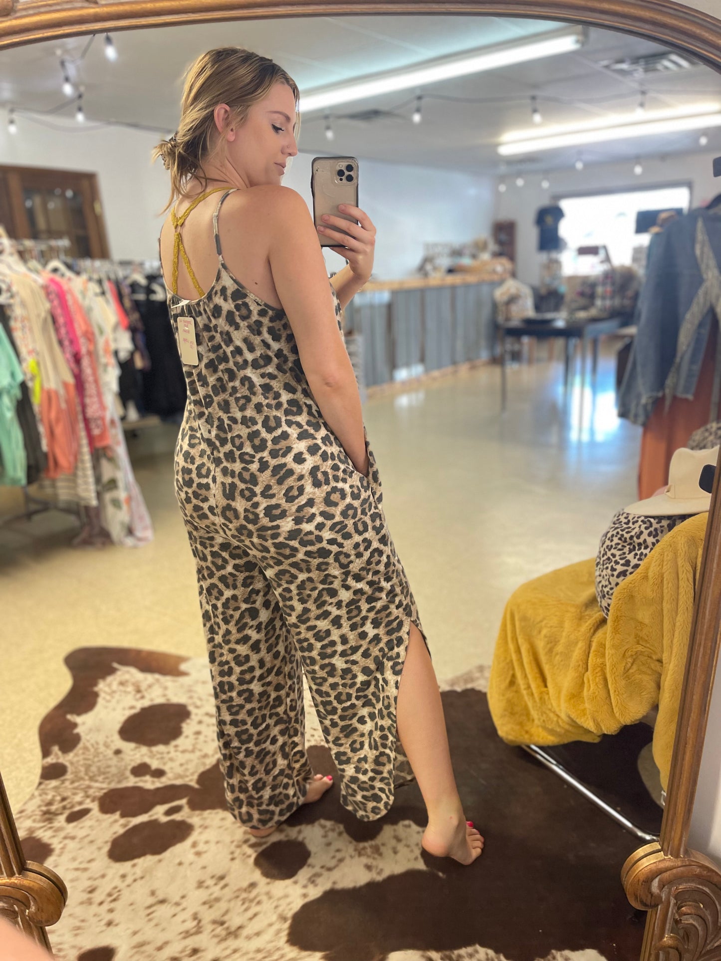Leopard Jumper with Slits