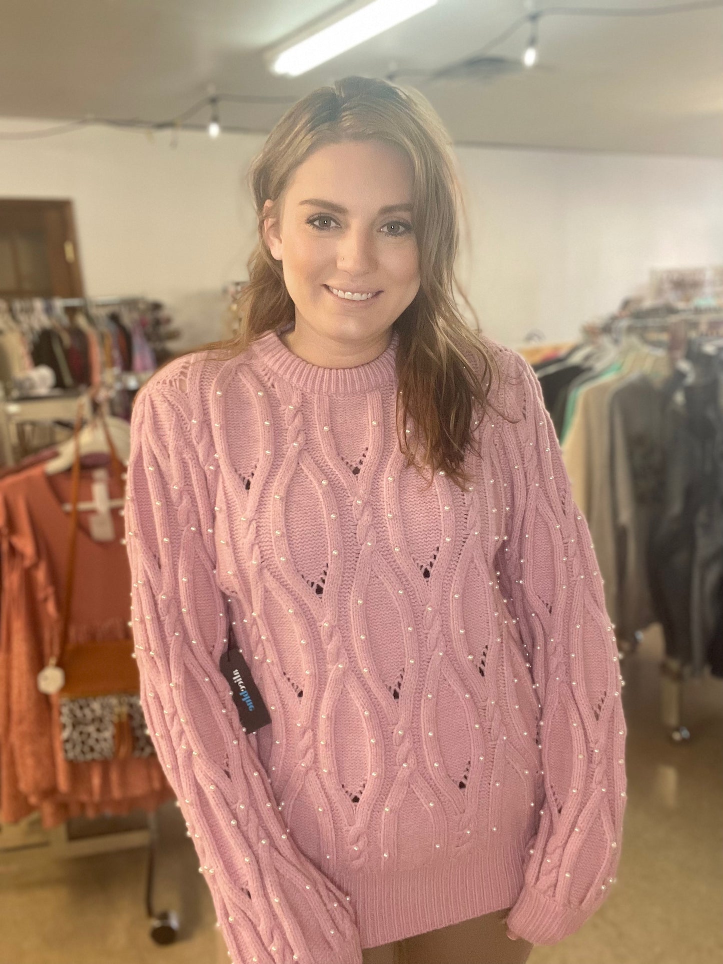 Pink Pear Sweater