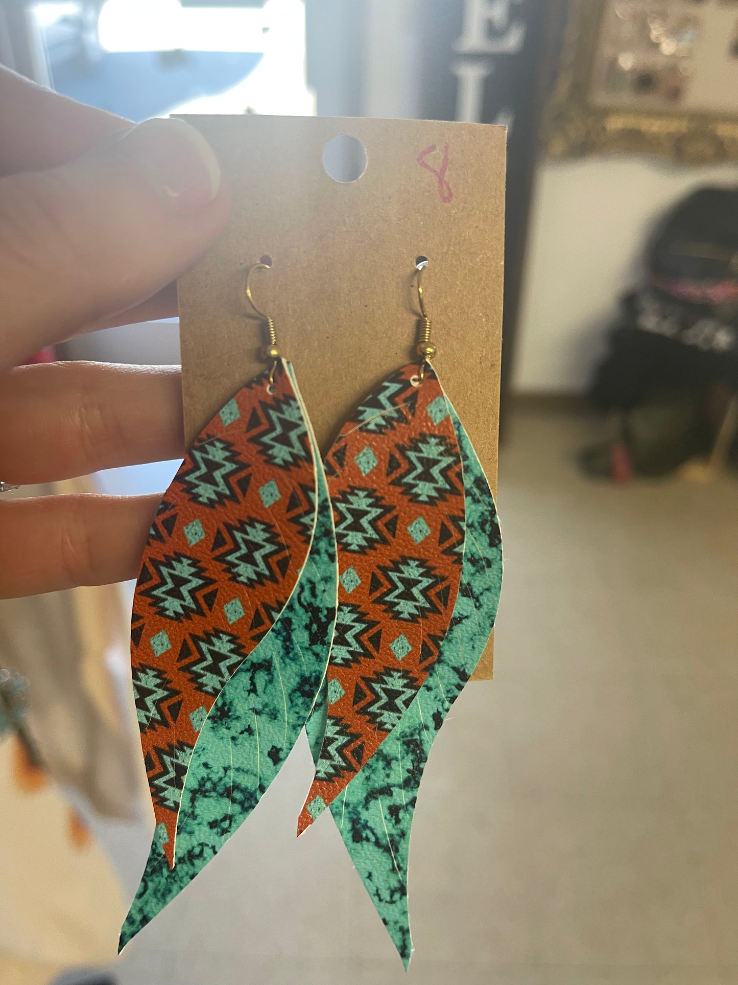 Leather Cut Earrings
