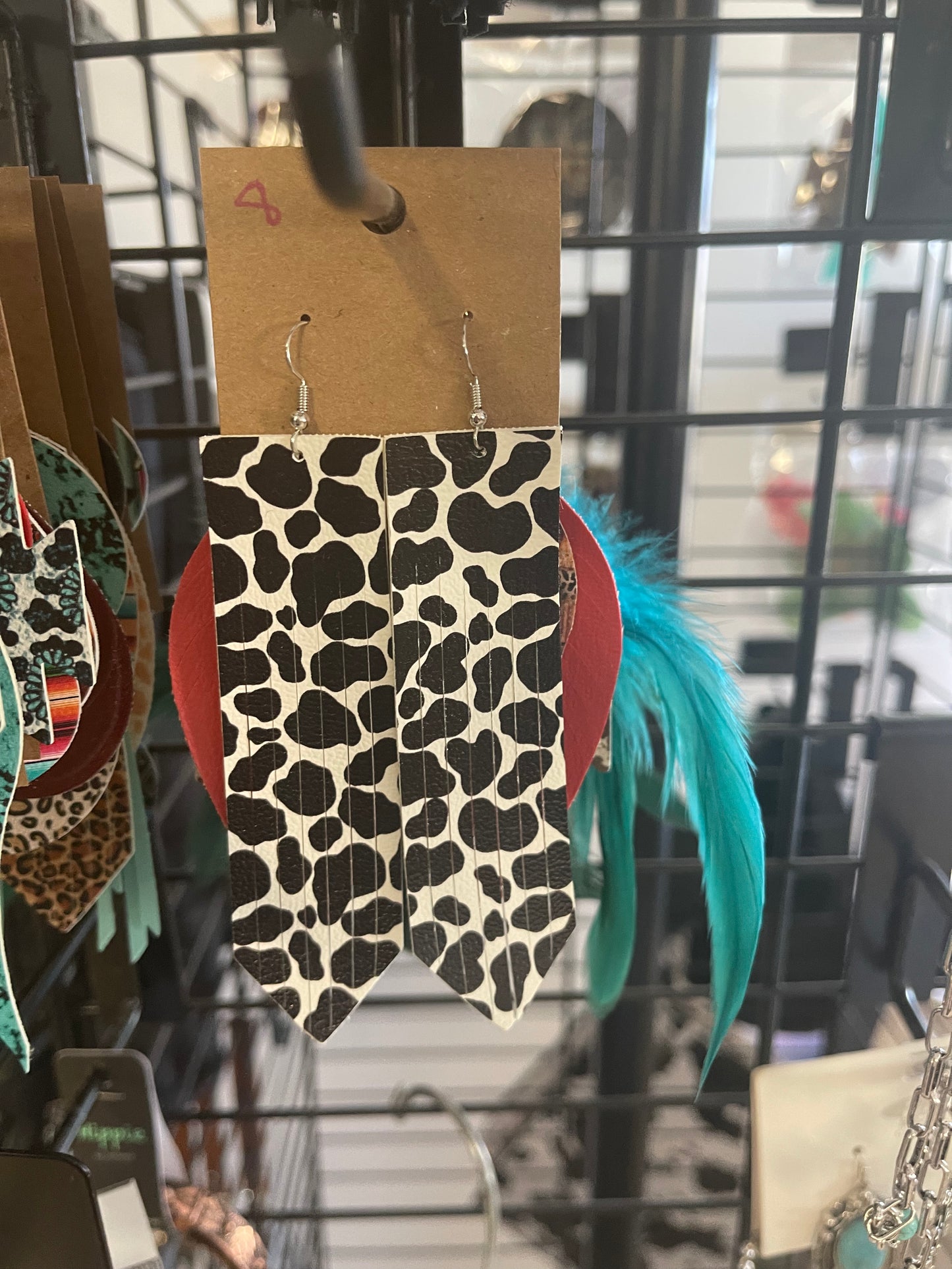 Leather Cut Earrings