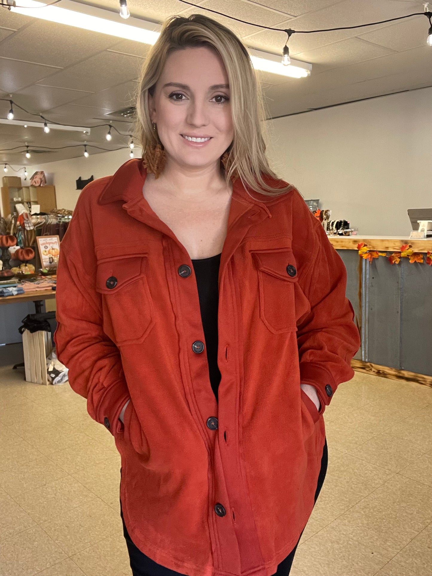 Pumpkin Shacket - Boutique 276
