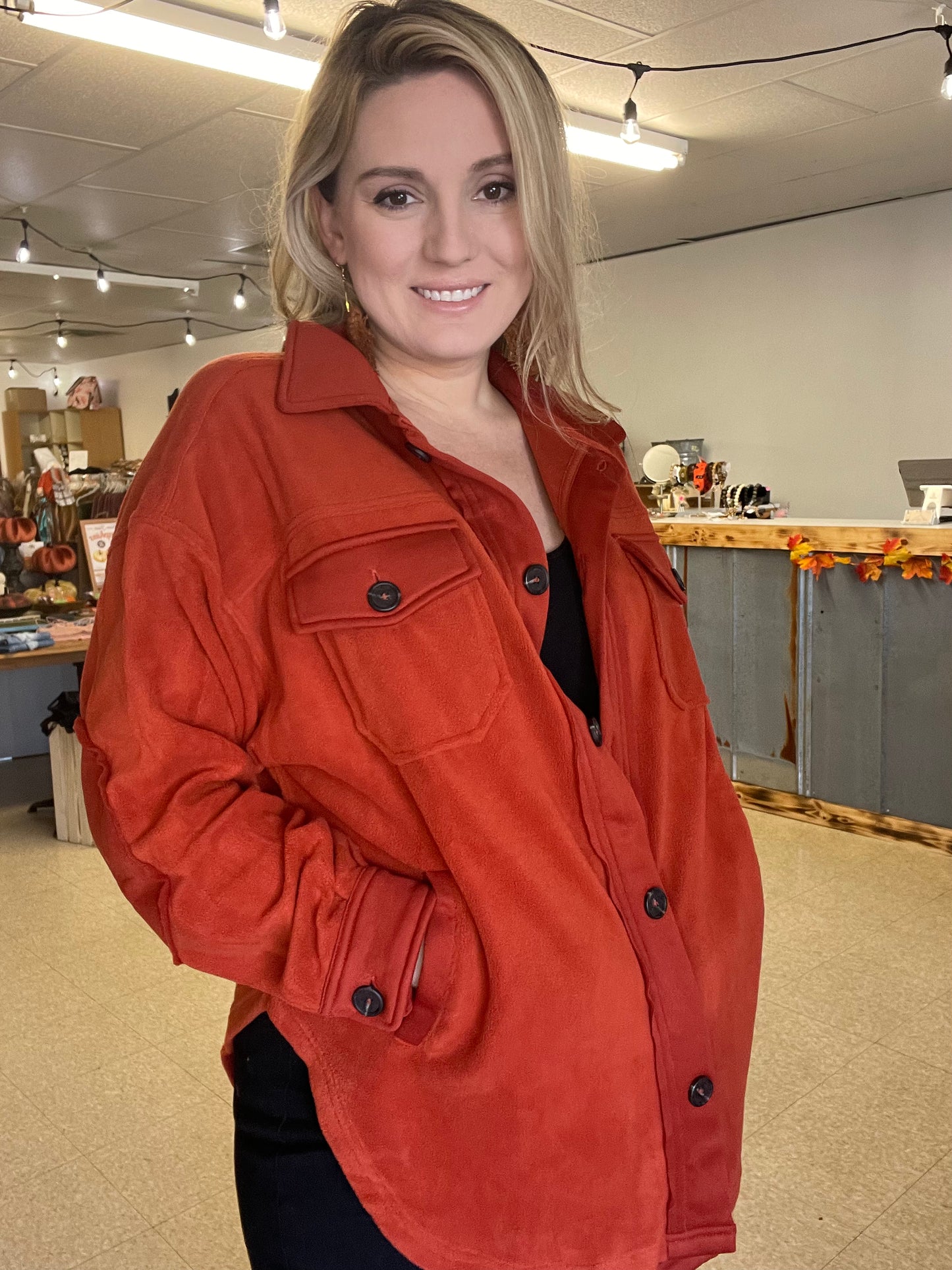Pumpkin Shacket - Boutique 276